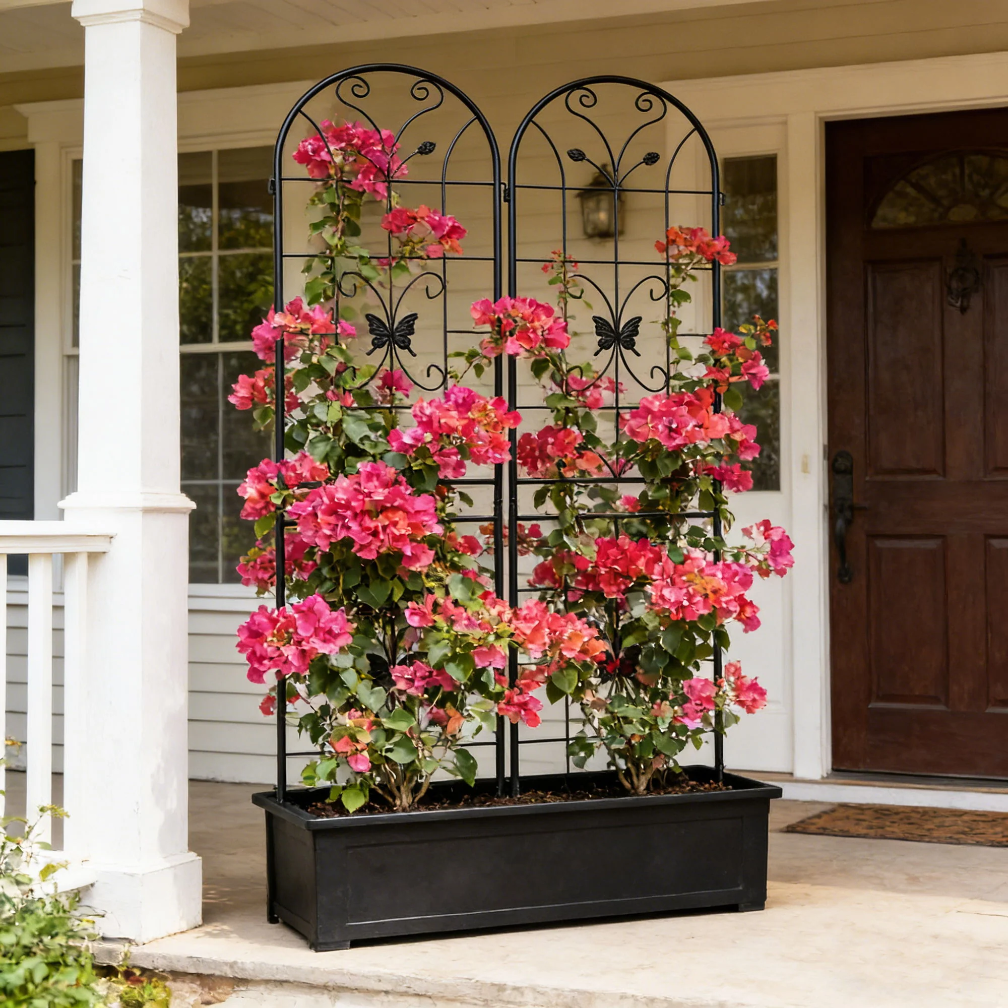 Garden Metal Trellis Rustproof Trellis For Climbing Plants Outdoor Flower Support - Image 18