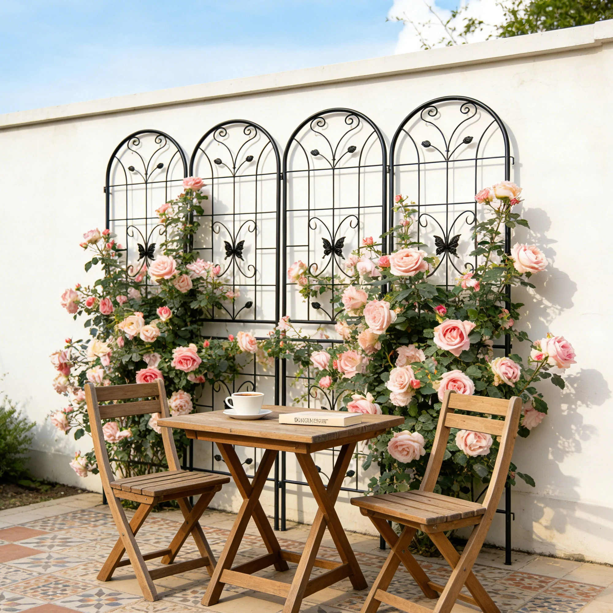 Garden Metal Trellis Rustproof Trellis For Climbing Plants Outdoor Flower Support - Image 21