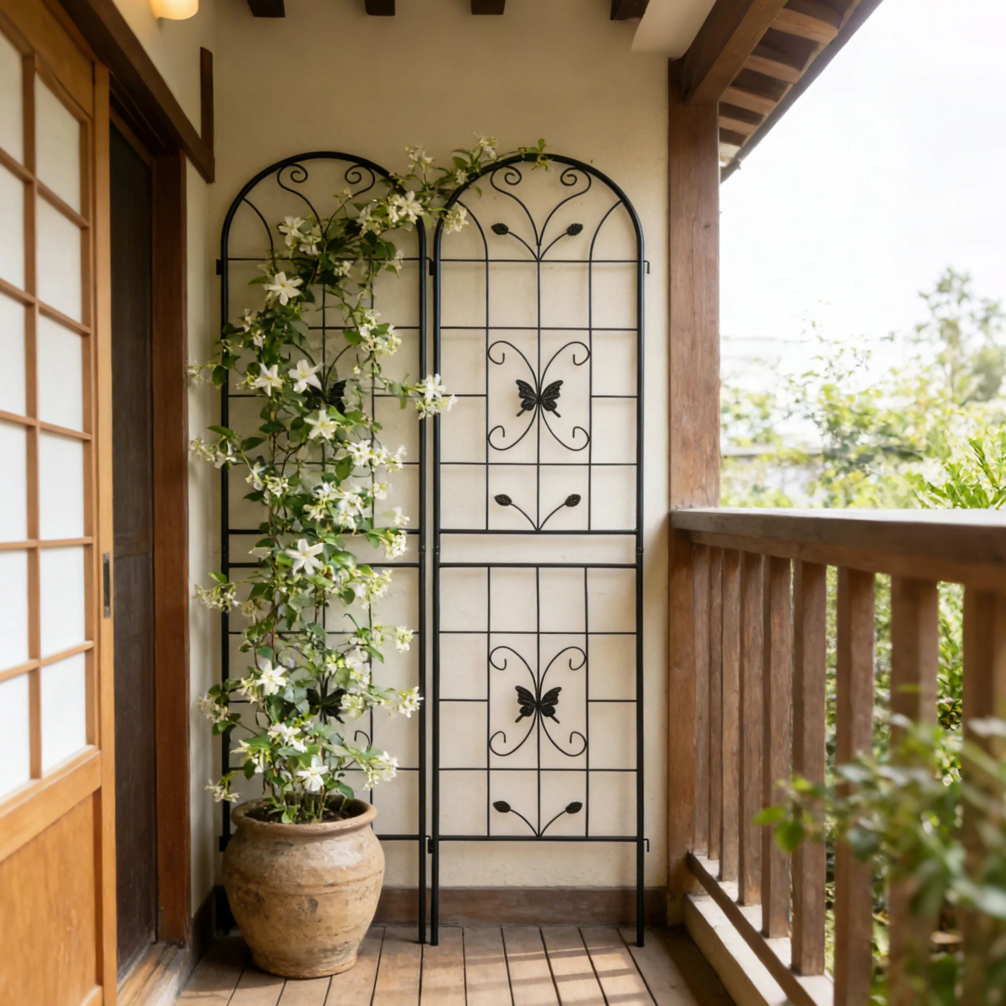 Garden Metal Trellis Rustproof Trellis For Climbing Plants Outdoor Flower Support - Image 3