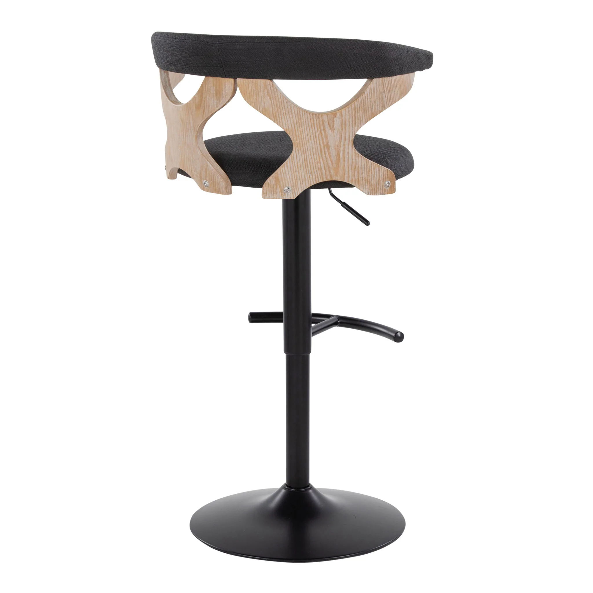 Gardenia - Contemporary Adjustable Barstool & Swivel With Rounded T Footrest (Set of 2) - Image 9