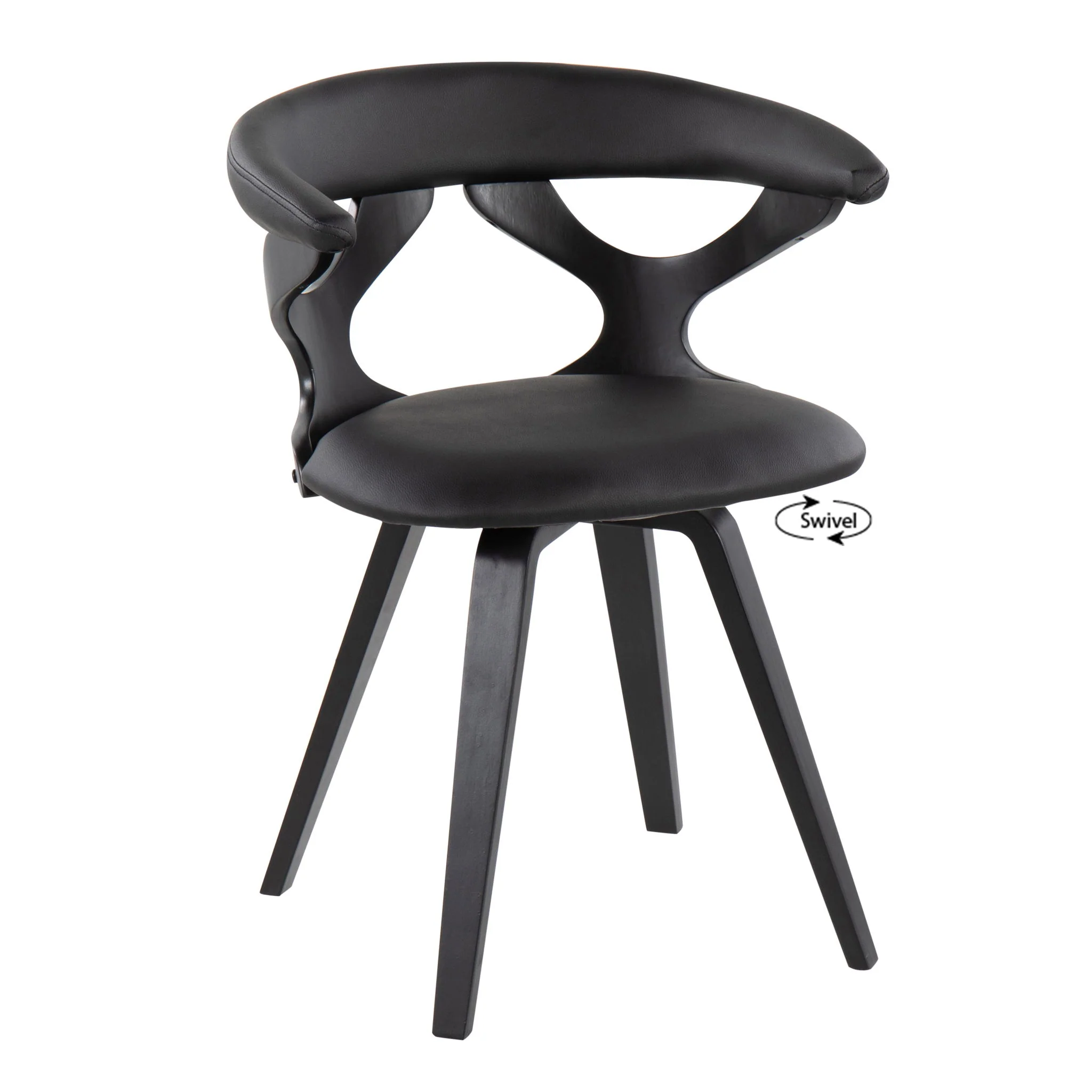 Gardenia - Mid-Century Modern Dining Chair With Swivel - Image 3