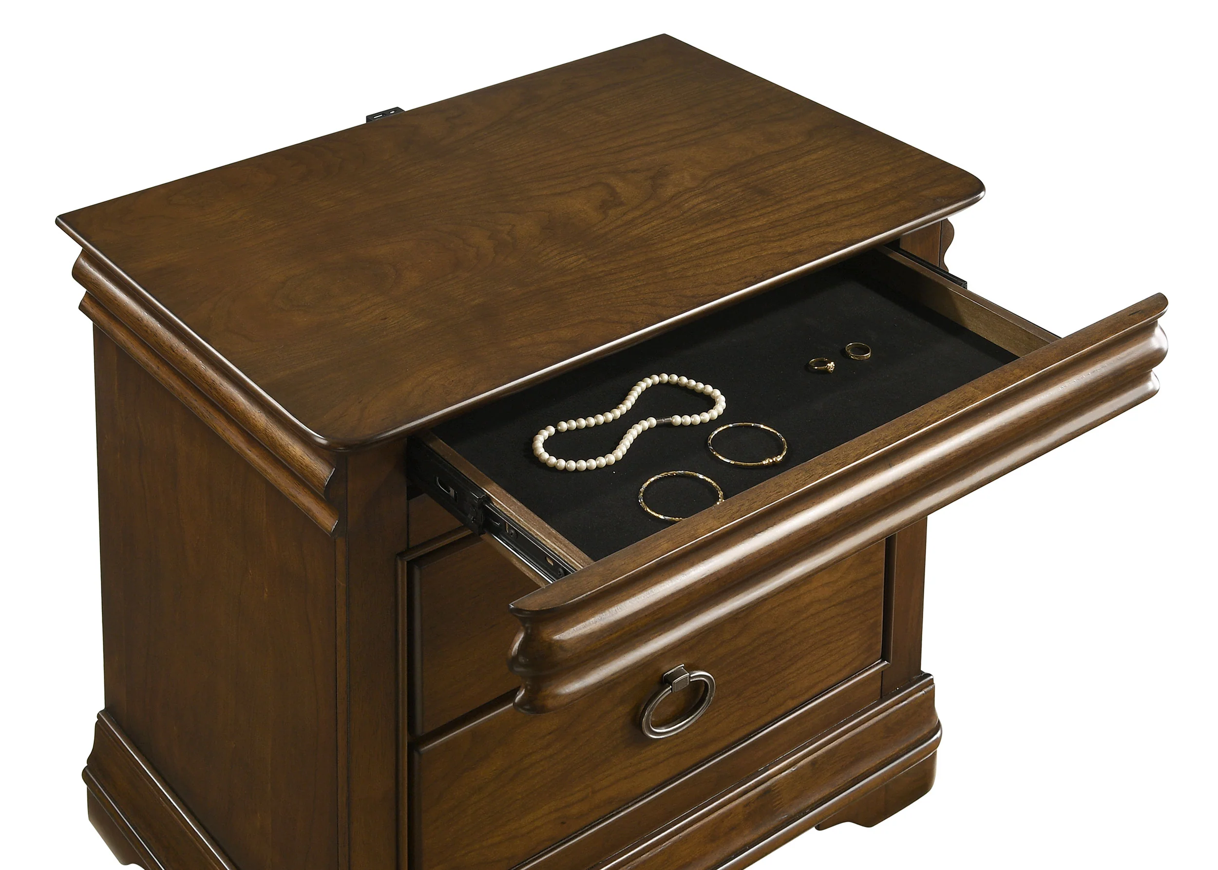 Garland 2-Drawer Nightstand, Brown Cherry - Image 13