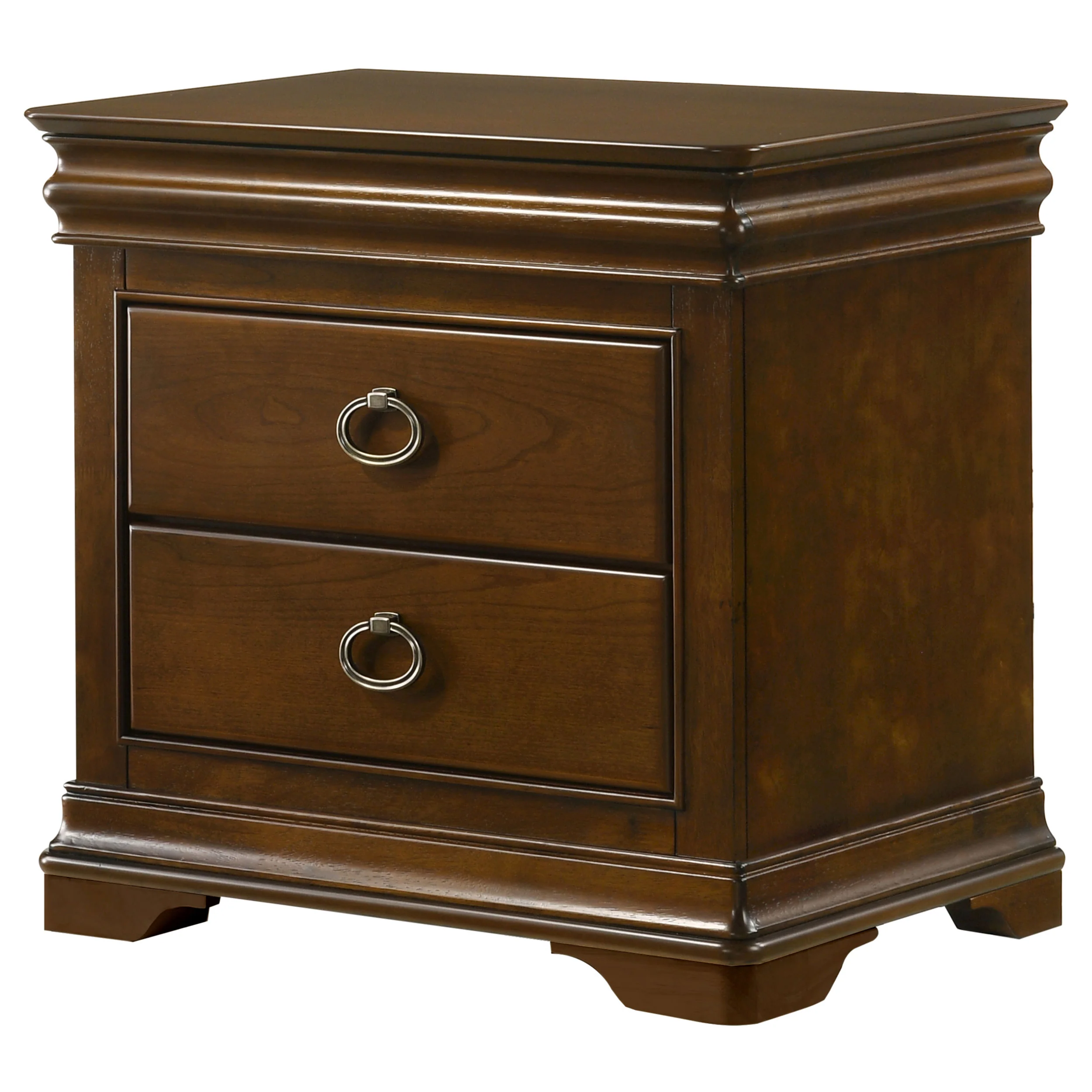 Garland 2-Drawer Nightstand, Brown Cherry - Image 4