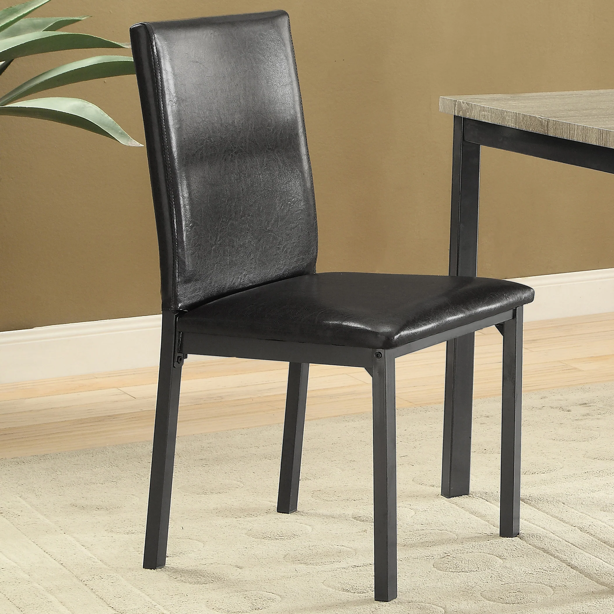 Garza Upholstered Dining Side Chair Black - Set of 2 - Image 3
