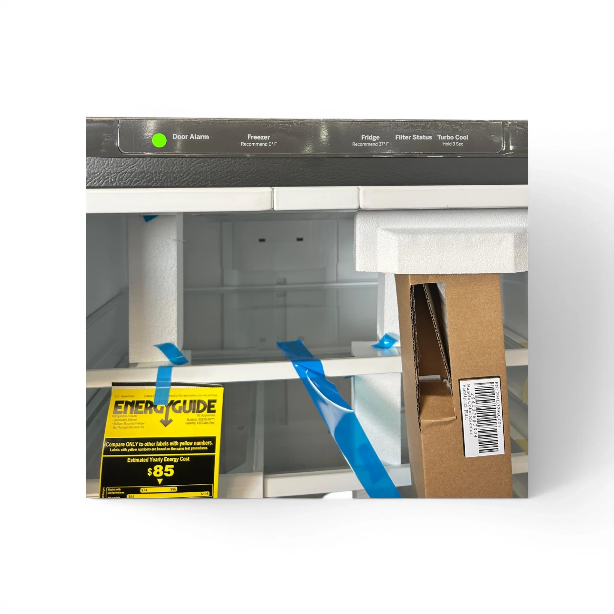 GE 24.8 cu. ft. Bottom Freezer Refrigerator in Fingerprint Resistant Stainless Steel - Image 3