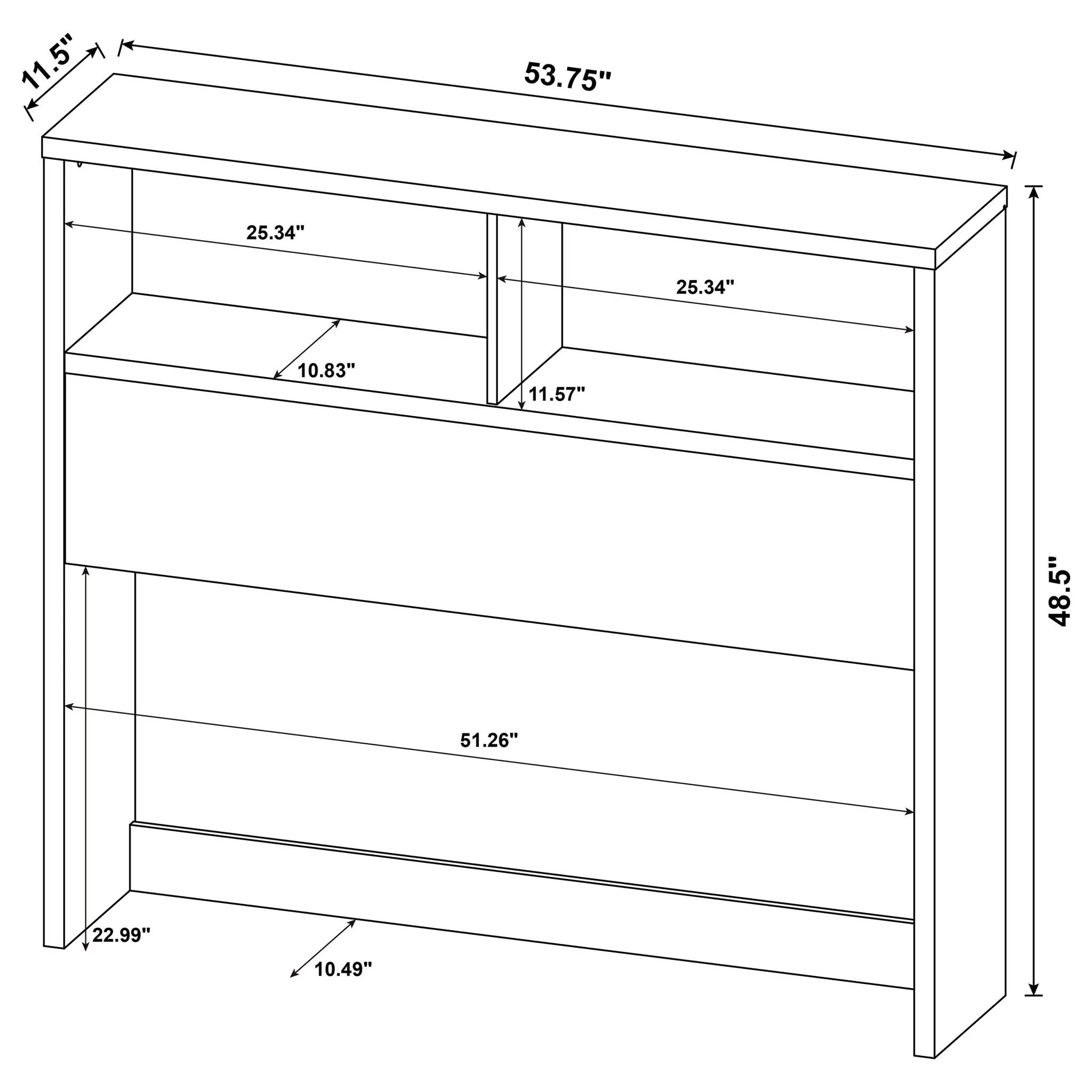 Geary - 3 Piece Bedroom Set With Bookcase Headboard - Image 75
