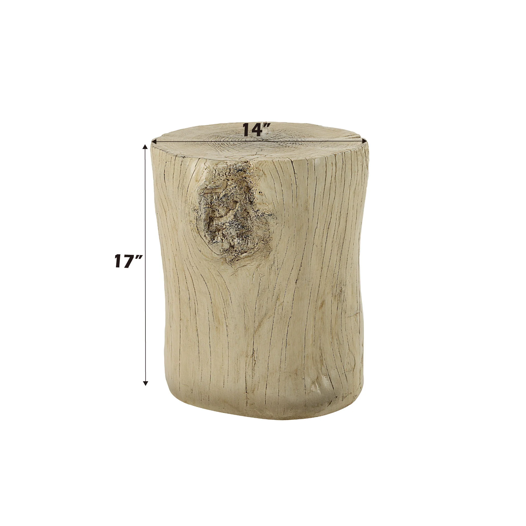 Gene - Fiber Concrete Accent Table - Brown - Image 2