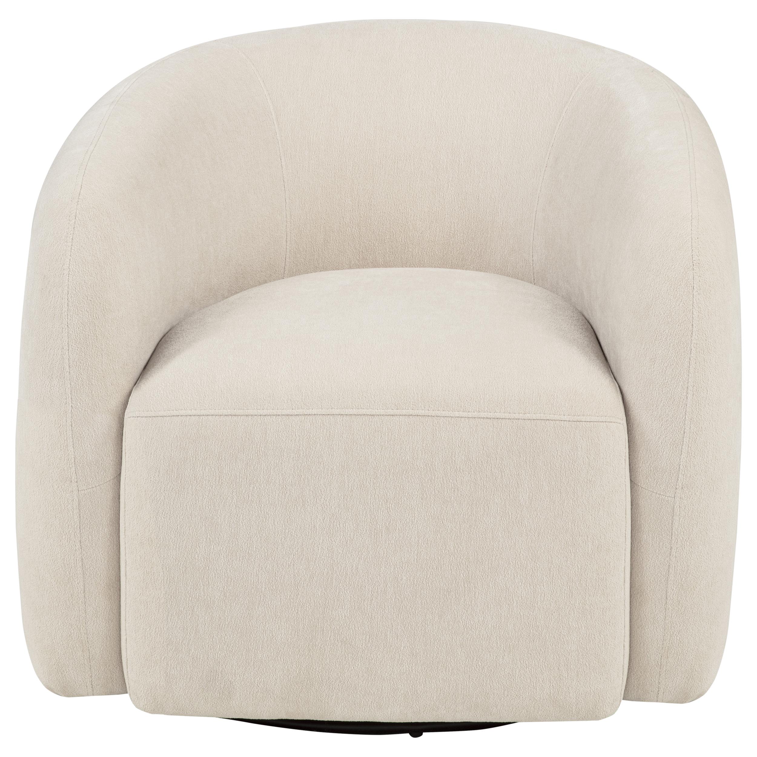 Gerley Chenille Upholstered Swivel Accent Chair - Beige - Image 4
