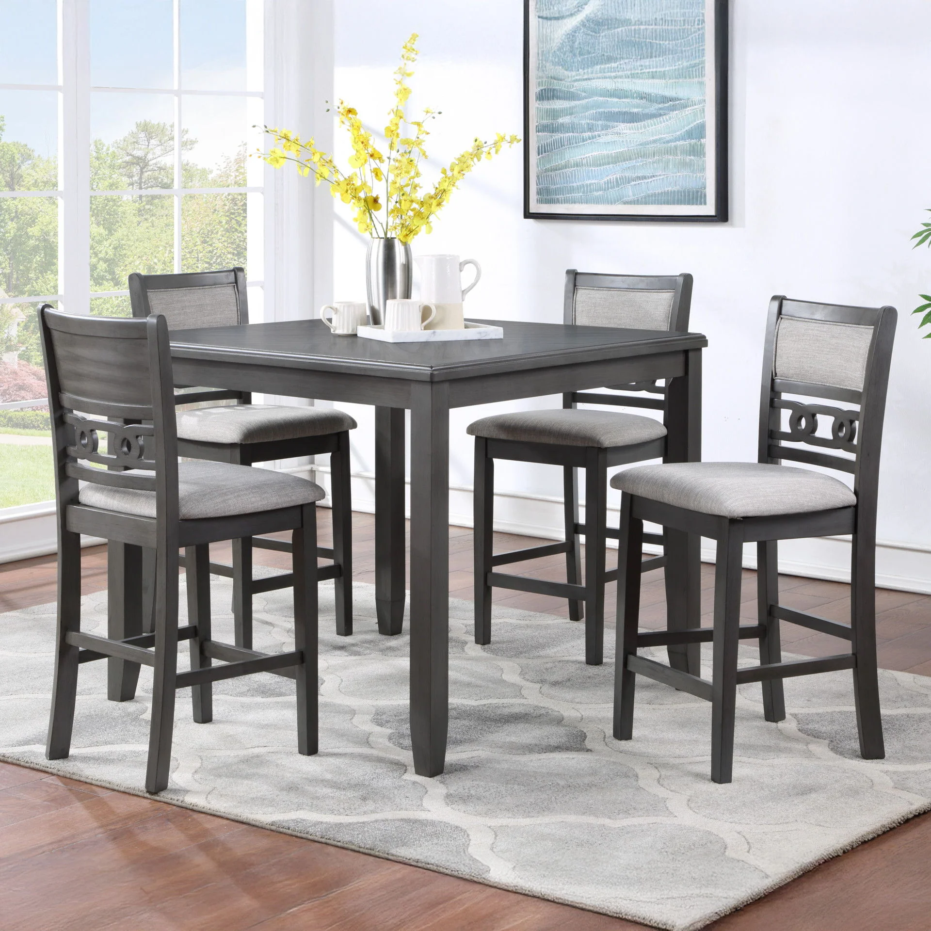 Gia - Square Counter Table Set - Image 10