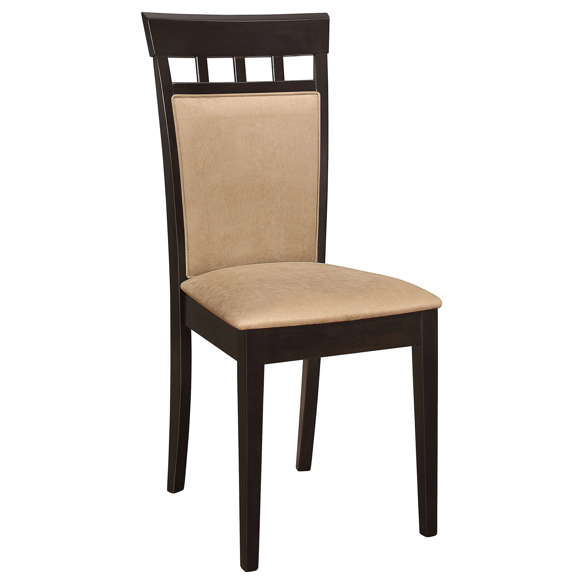 Gianna - 5 Piece Rectangular Dining Set With Table Upholstered Chairs - Cappuccino - Image 3