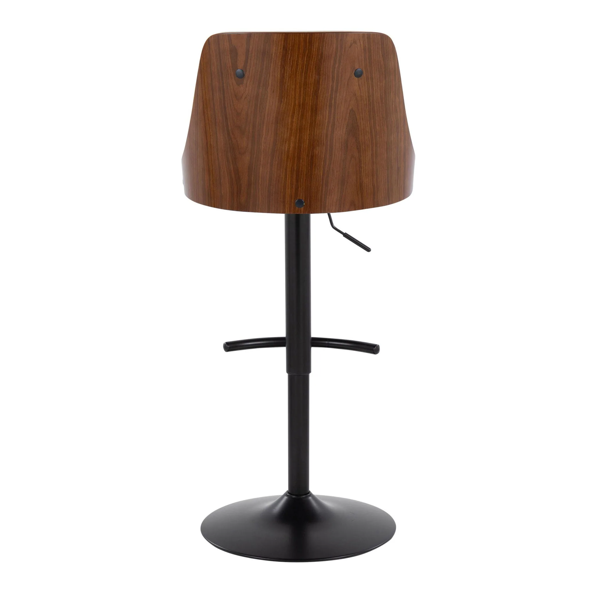 Gianna - Mid Century Modern Adjustable Barstool, Swivel With Rounded T Footrest (Set of 2) - Image 8