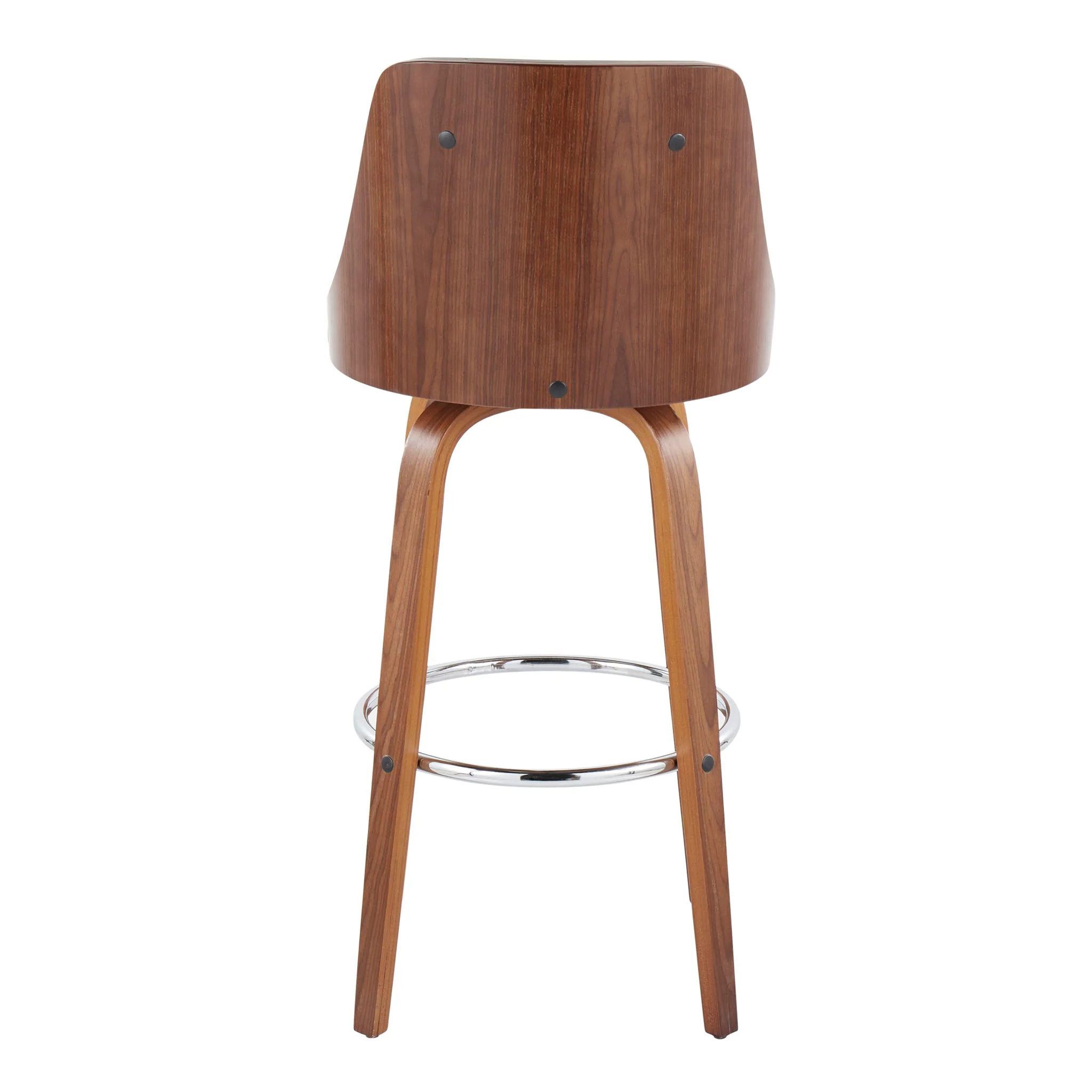 Gianna - Mid Century Modern Fixed Height Barstool With Swivel With Round Footrest (Set of 2) - Image 19