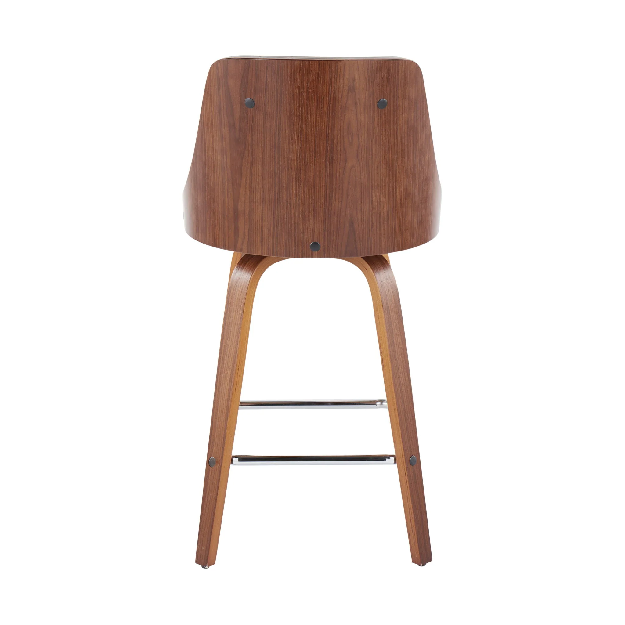 Gianna - Mid Century Modern Fixed Height Counter Stool With Swivel With Square Footrest (Set of 2) - Image 15