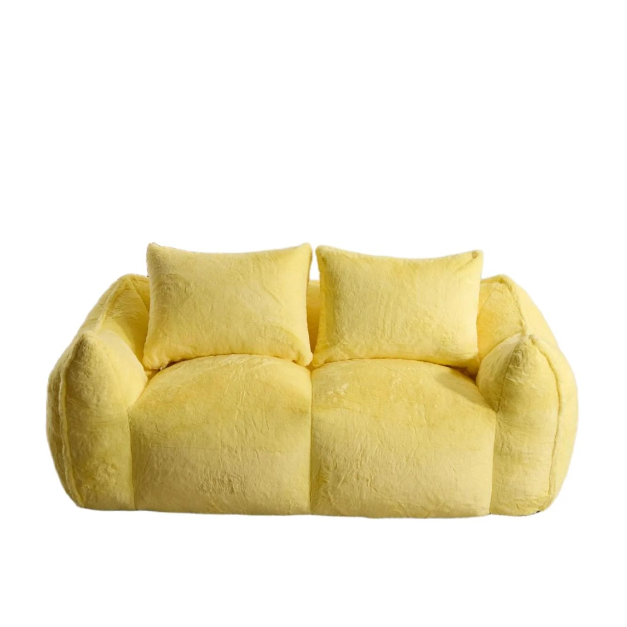 Giant Bean Bag Couch, Ultra Soft Fluffy Loveseat For Living Room - Image 3