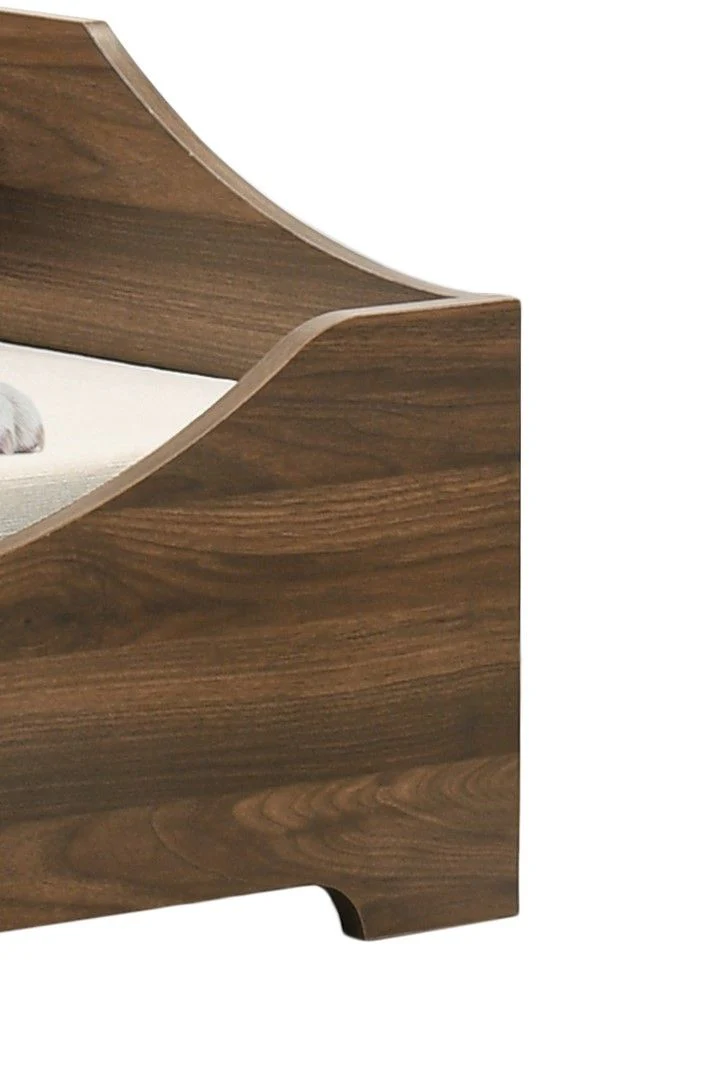 Gibson - Alder Wood Finish Comfy Pet Bed With Cushion - Brown - Image 4