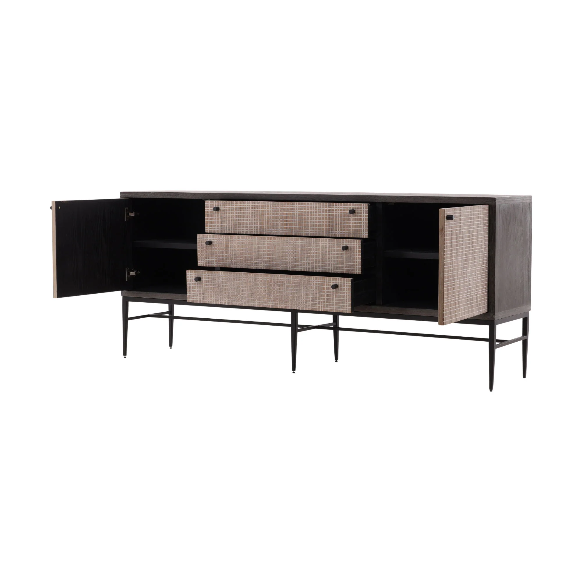 Glacier - Sideboard - Light Brown / Black - Image 4