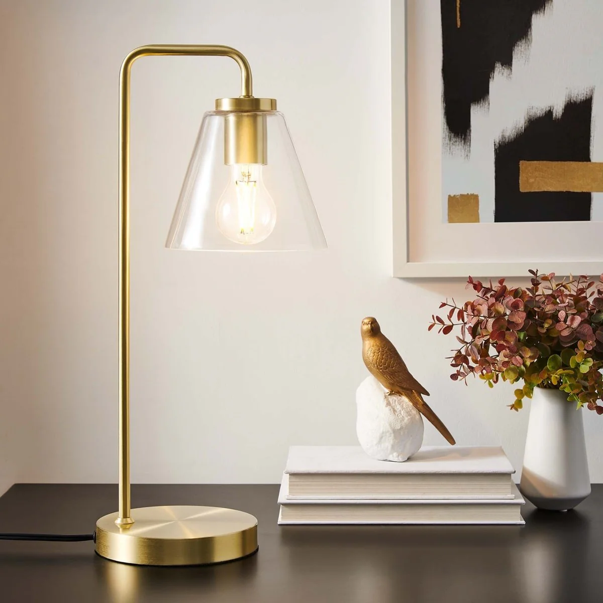 Glass Cone Table Lamp – Sleek Modern Lighting for Living Room, Bedroom, Office Décor - Image 14
