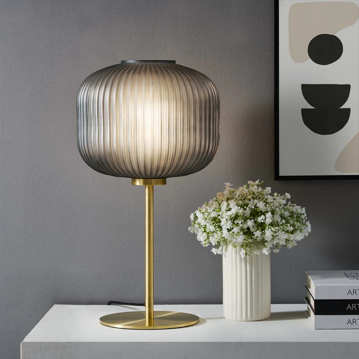 Glass Sphere Table Lamp – Decorative Table Lighting for Living Room and Bedroom - Image 13