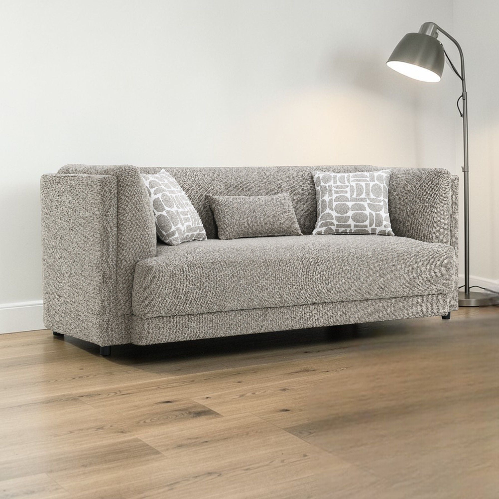 Glenda - Sofa With 3 Pillows - Gray - Image 6