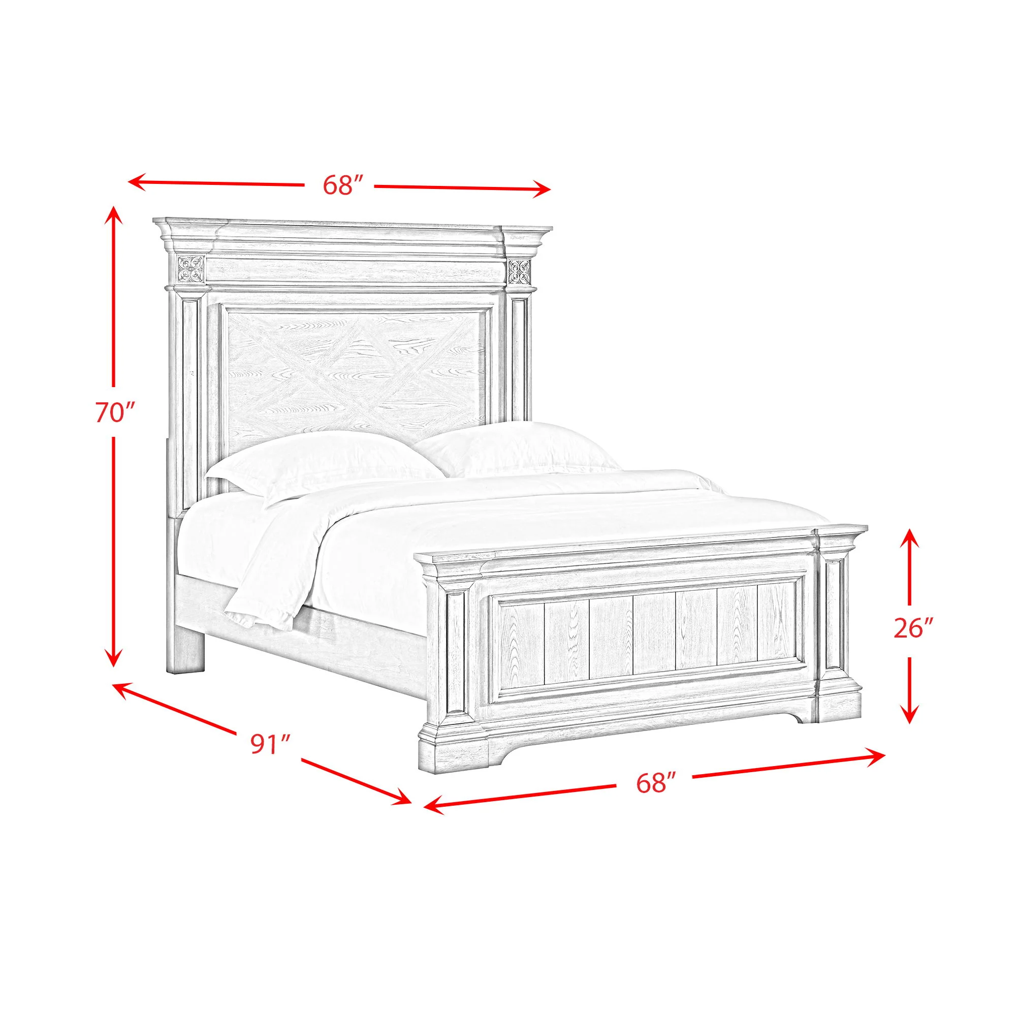 Glenmore - Panel Bed - Image 4