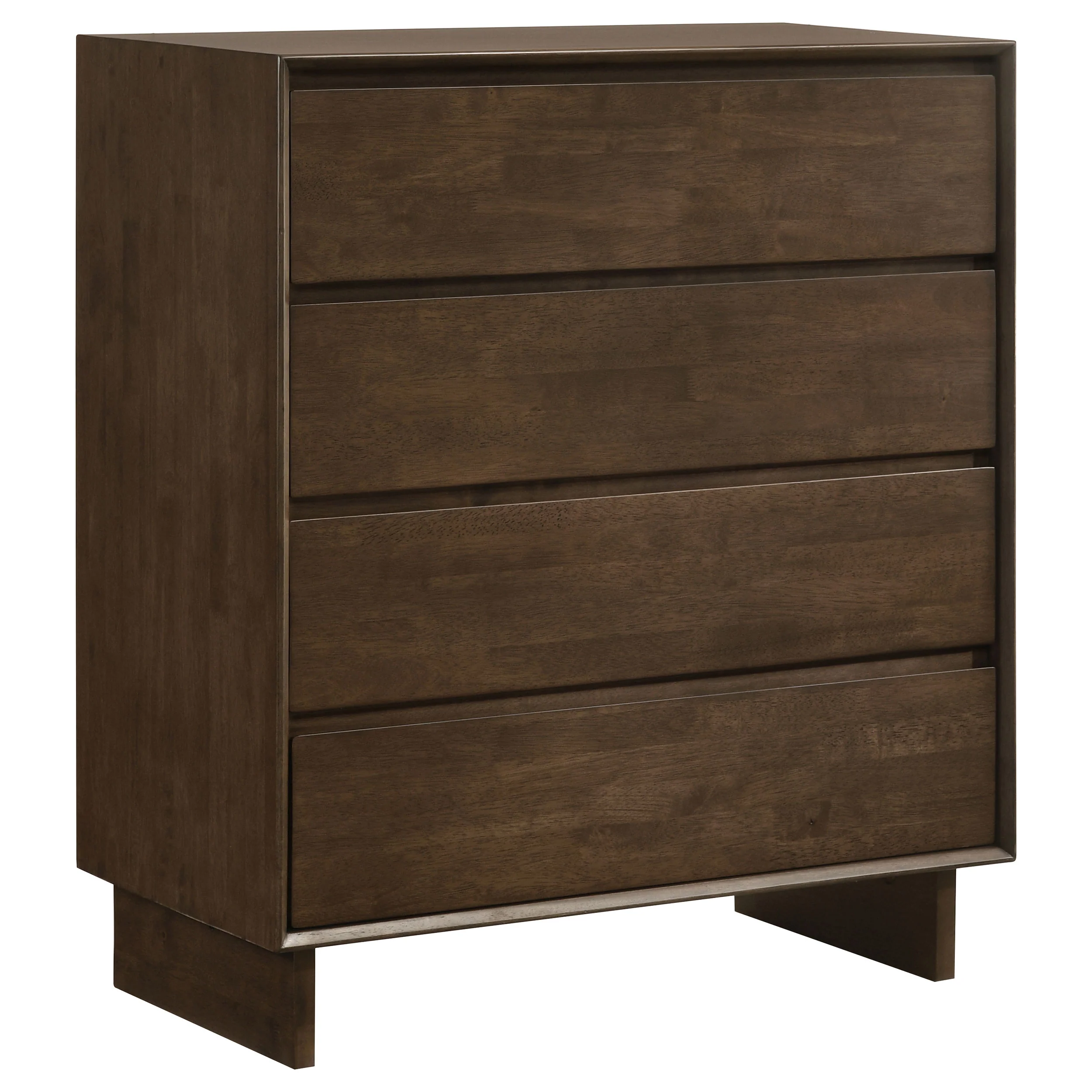 Glenwood 4-Drawer Chest in Warm Brown