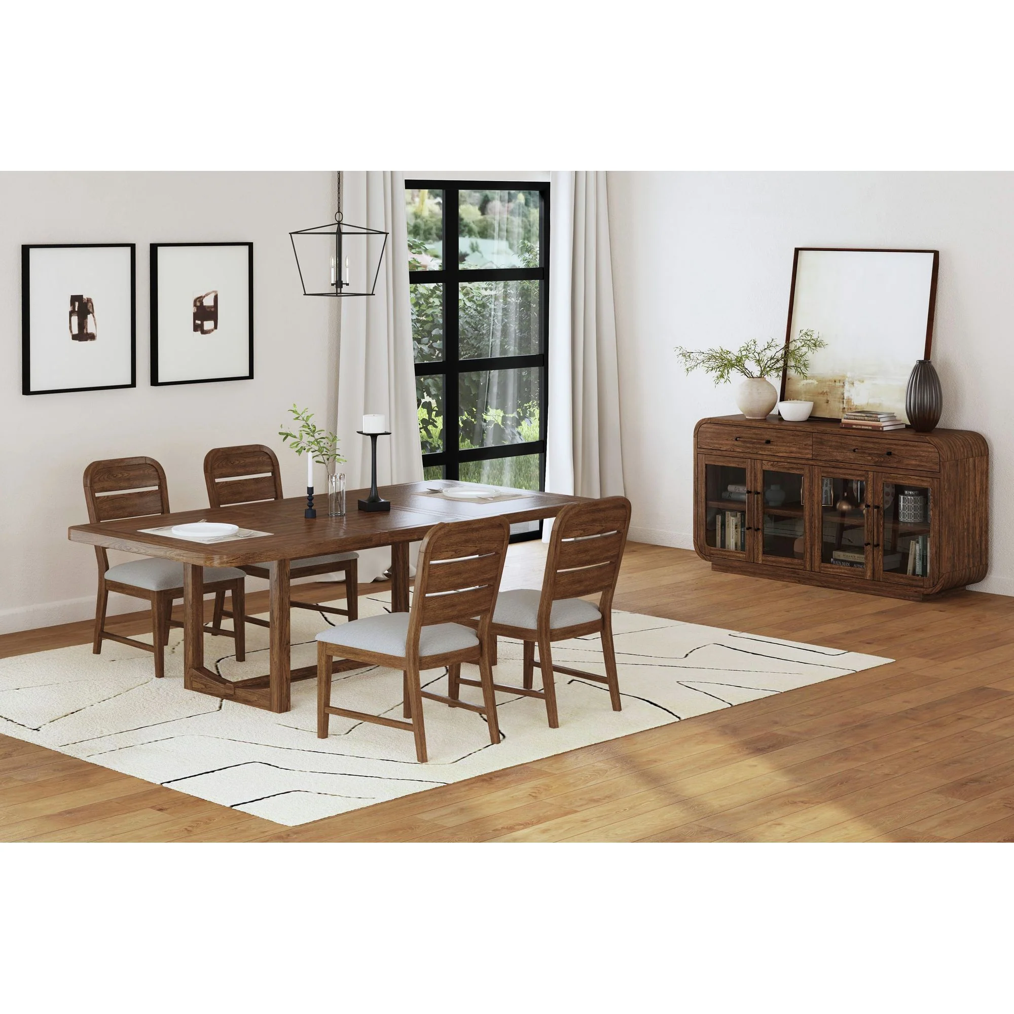 Glinda - Dining Table With 18" Leaf - Brown - Image 5