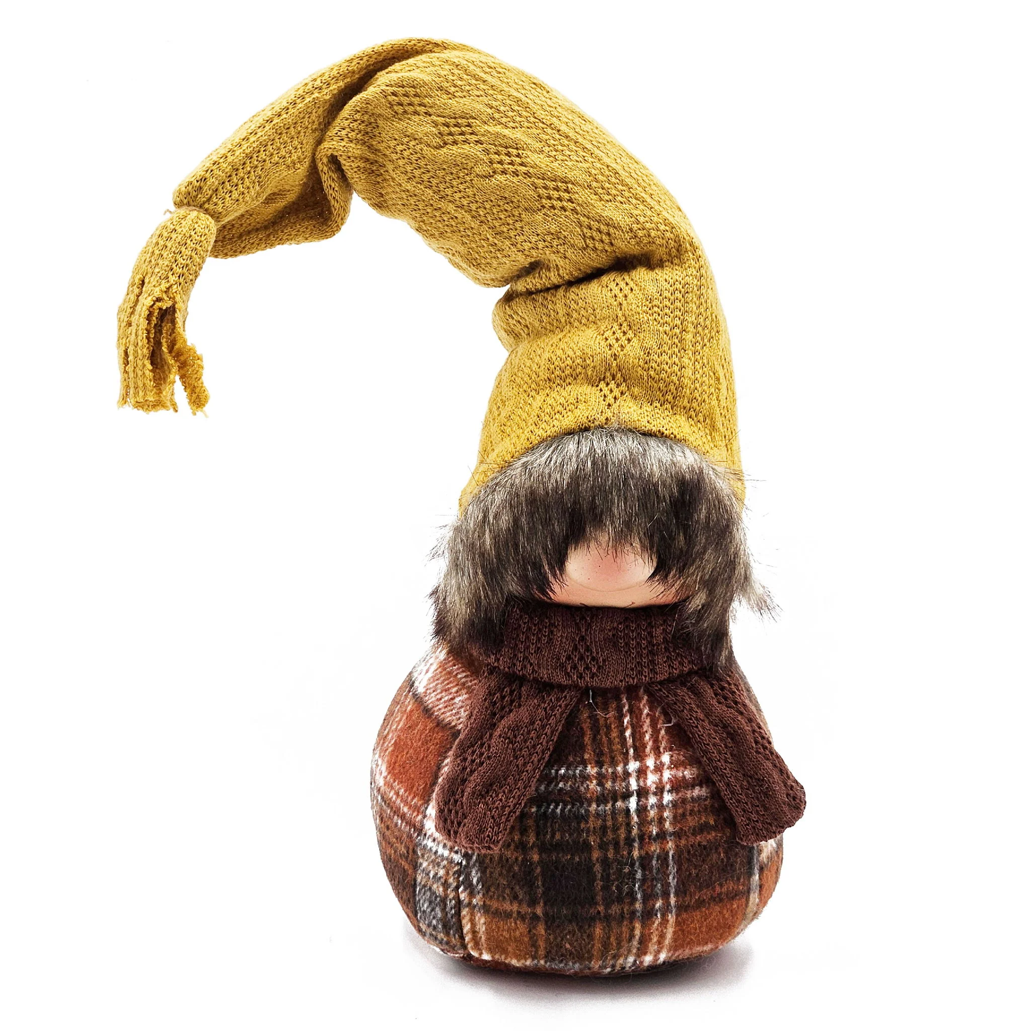 Gnomes Decorations, For Fall Thanksgiving Table Decorations (Set of 2) - Brown / Yellow - Image 6