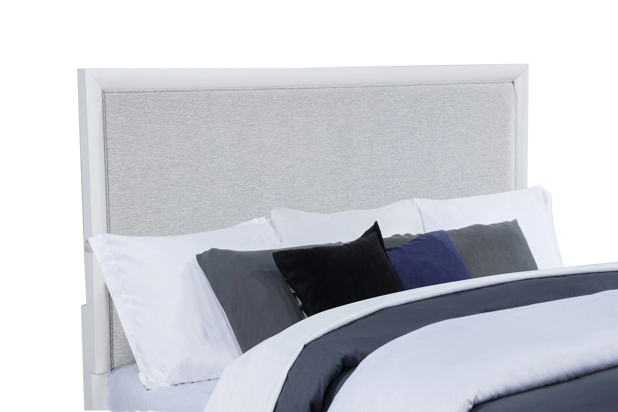Gracemont 57-Inch Eastern King Panel Bed Grey and White - Image 7