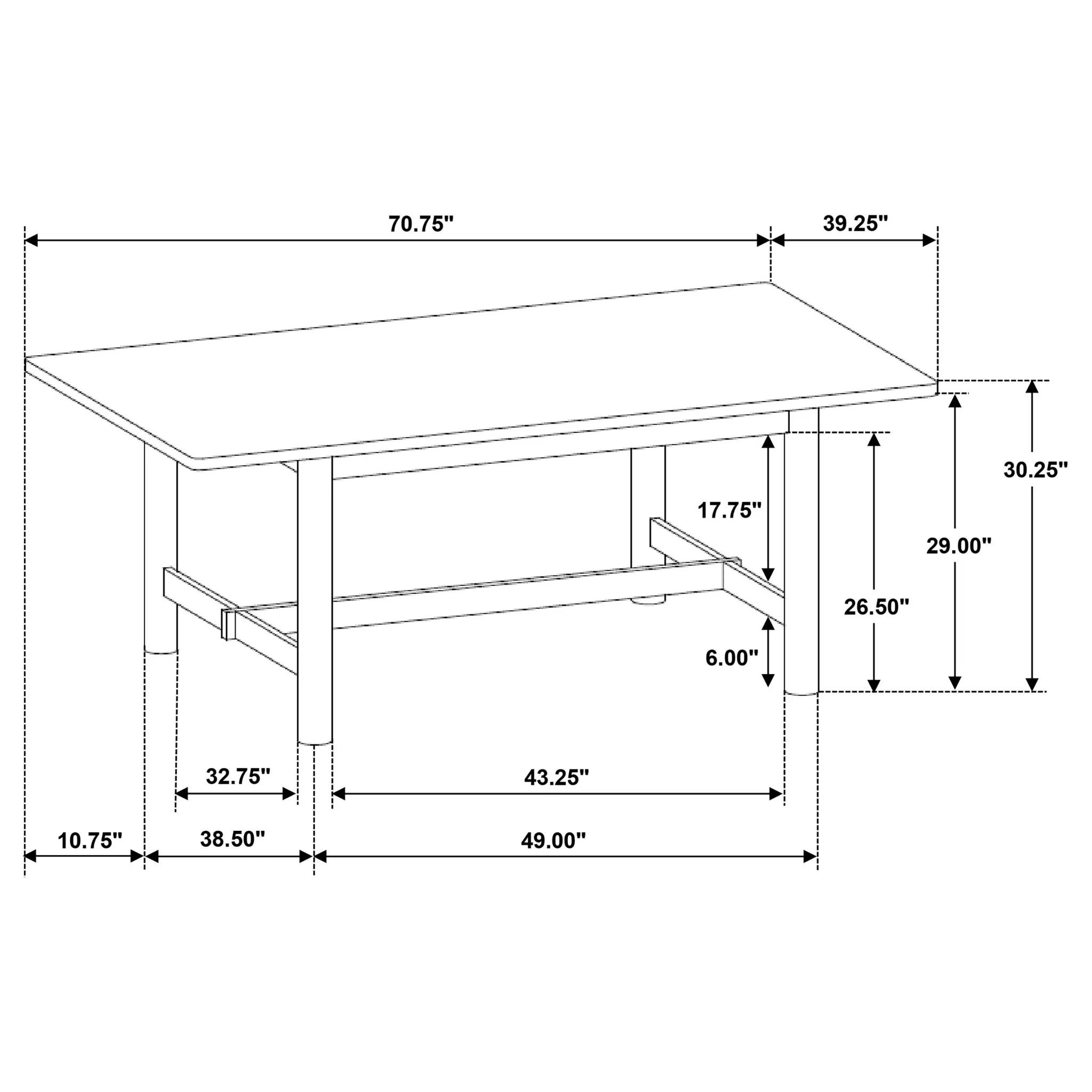 Graham - Rectangular Dining Table - Walnut - Image 6