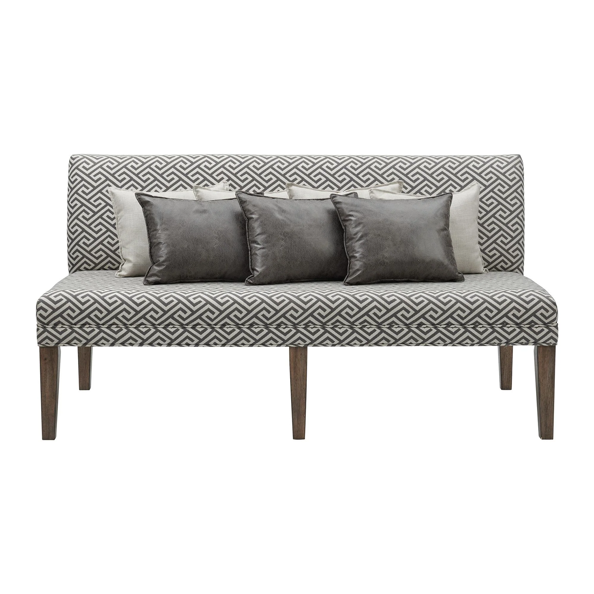 Gramercy - Upholstered Dining Settee - Dark Brown - Image 4