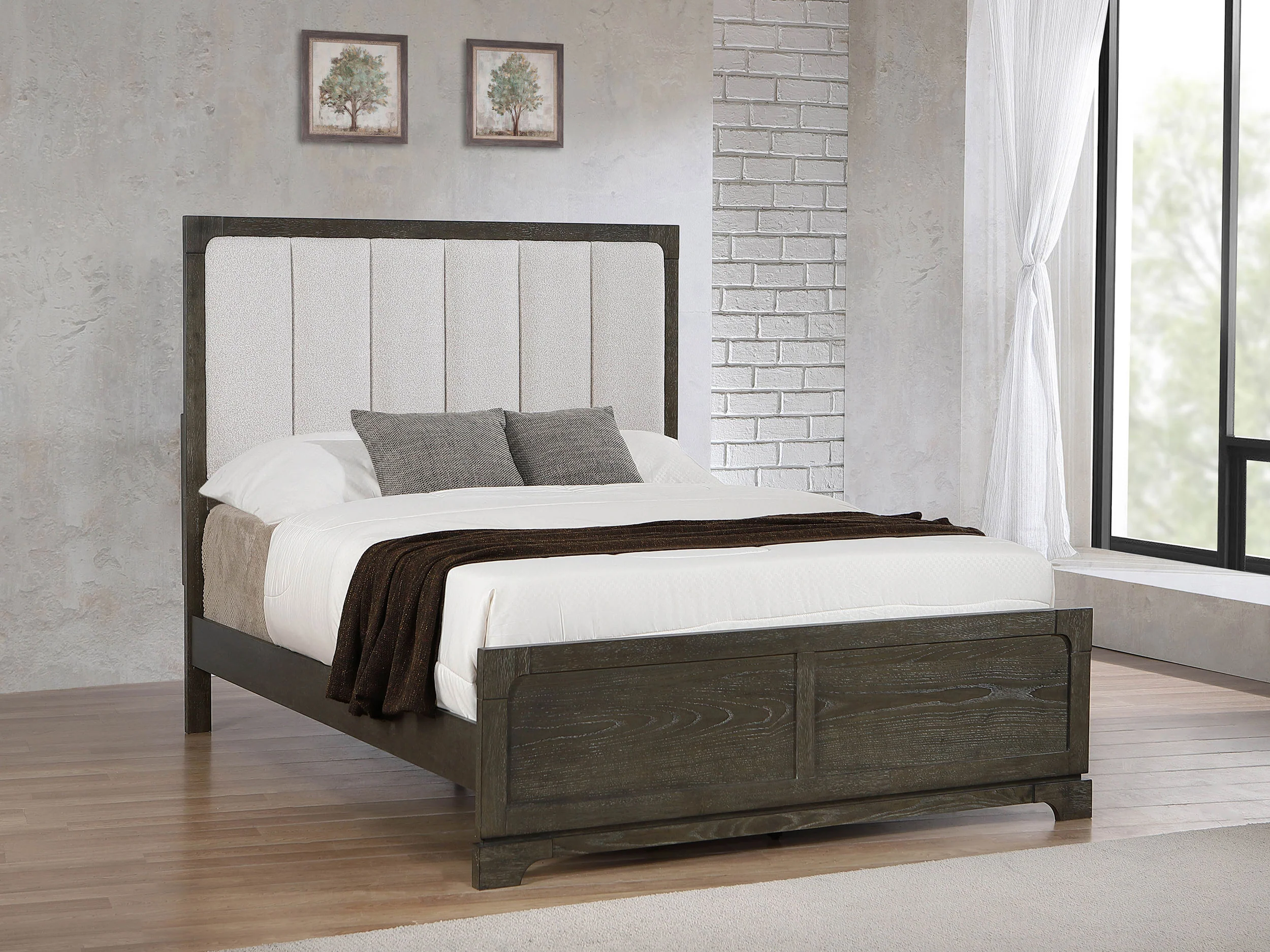 Gran Park 59-inch California King Panel Bed Dark Cocoa - Image 2