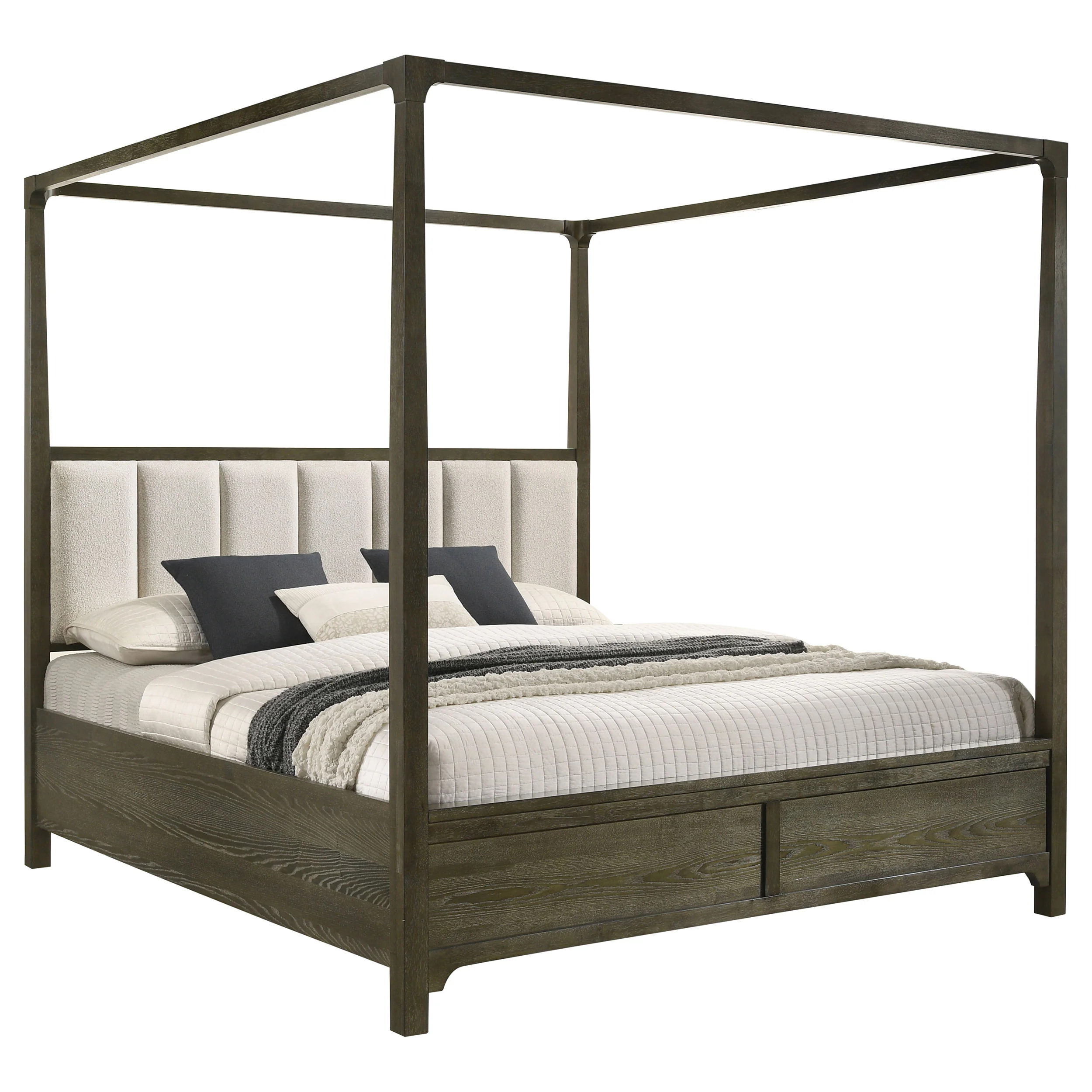 Gran Park Queen Canopy Bed, Dark Cocoa - Image 4