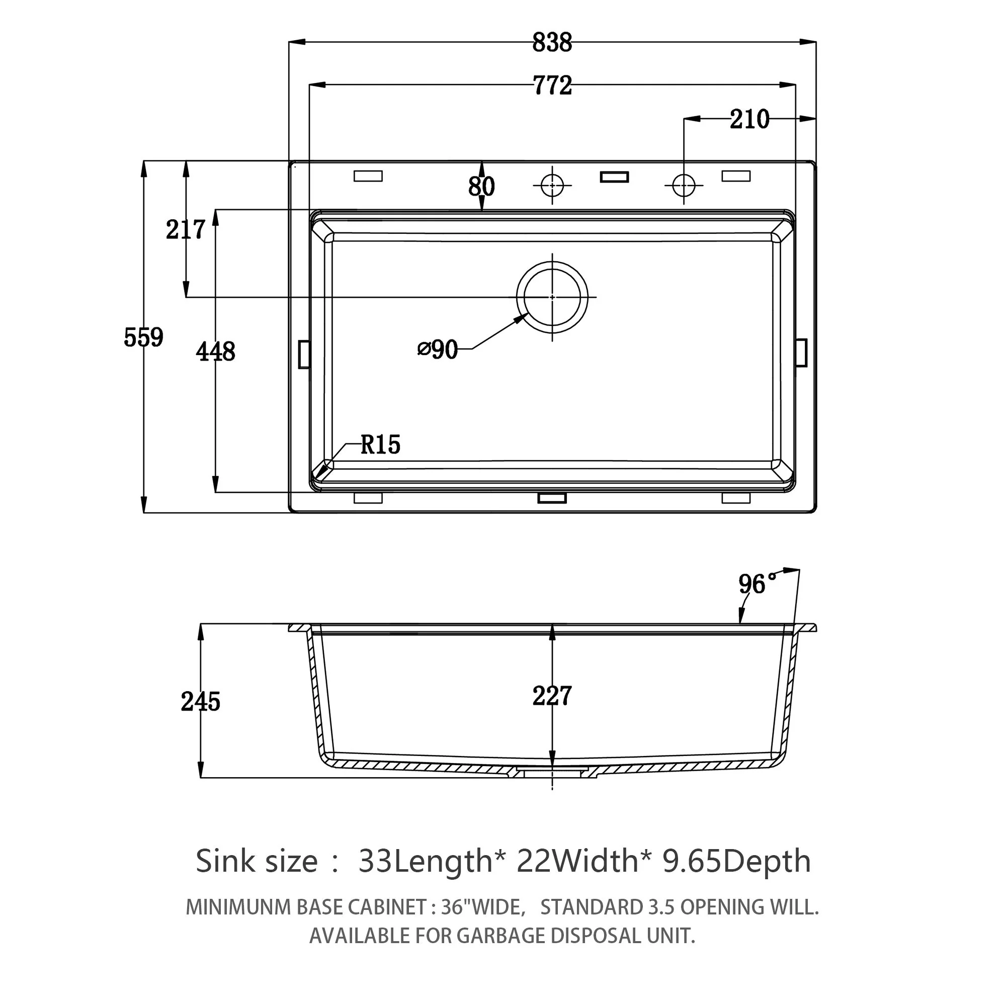 Granite Composite Quartz Kitchen Sink With Workstation Features And Drop In Design - Image 13