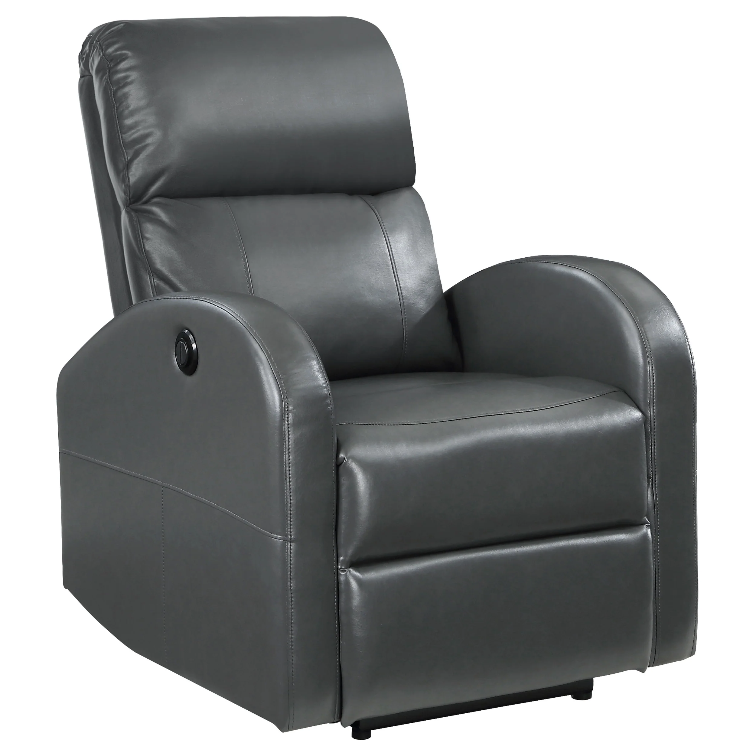 Grant Upholstered Power Recliner Chair - Grey - Image 2