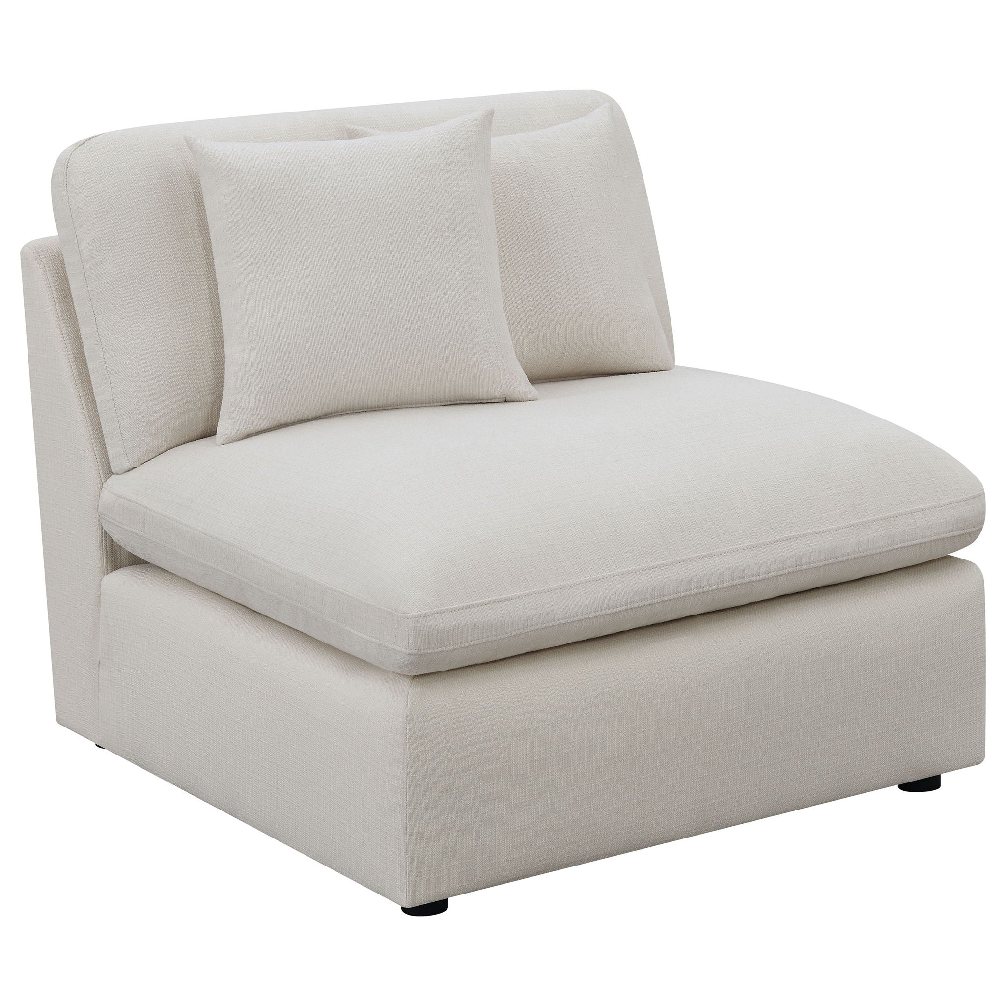 Greeley - 6 Piece Upholstered Modular Sectional Sofa - Ivory - Image 4