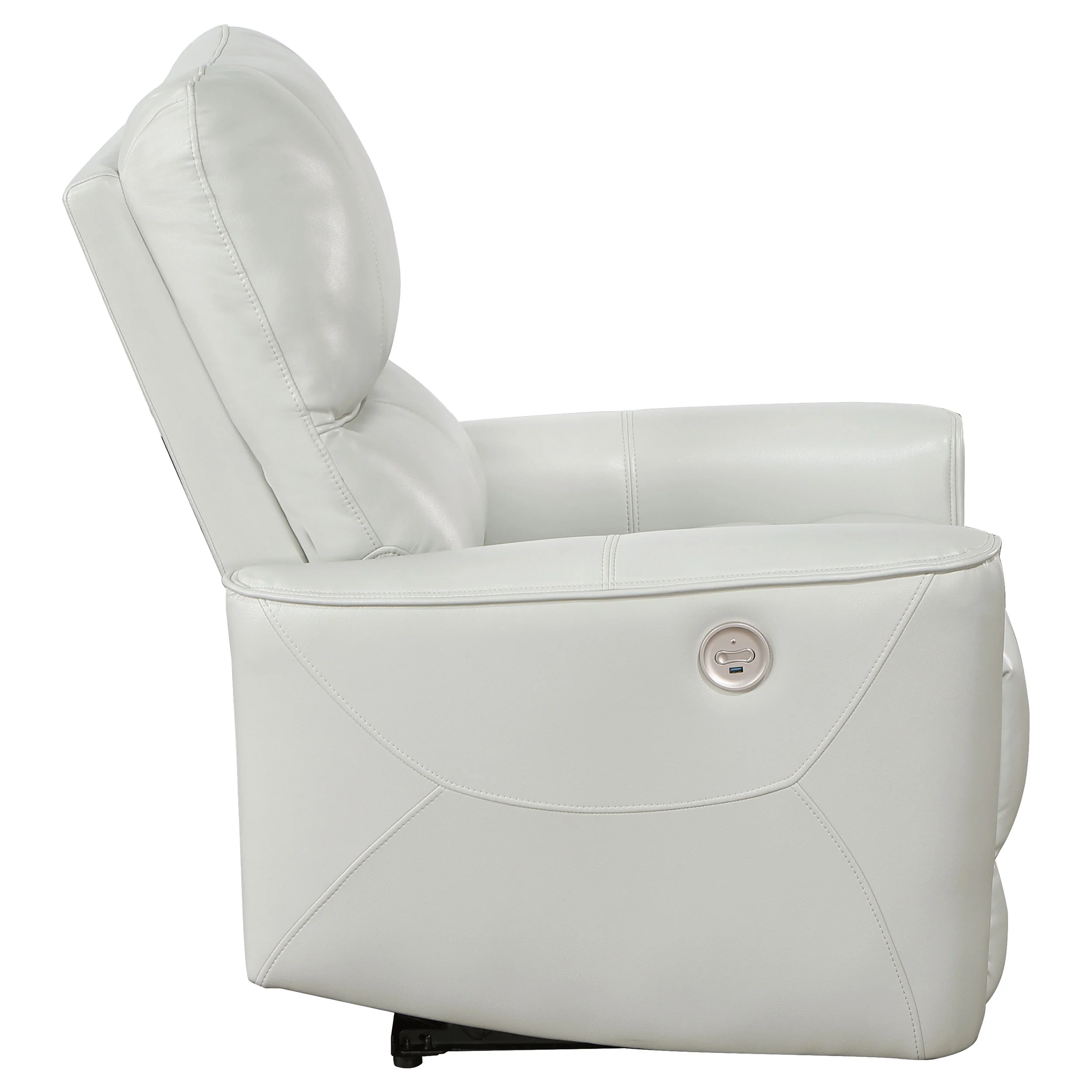 Greenfield Upholstered Power Recliner Chair Dove Grey - Image 6
