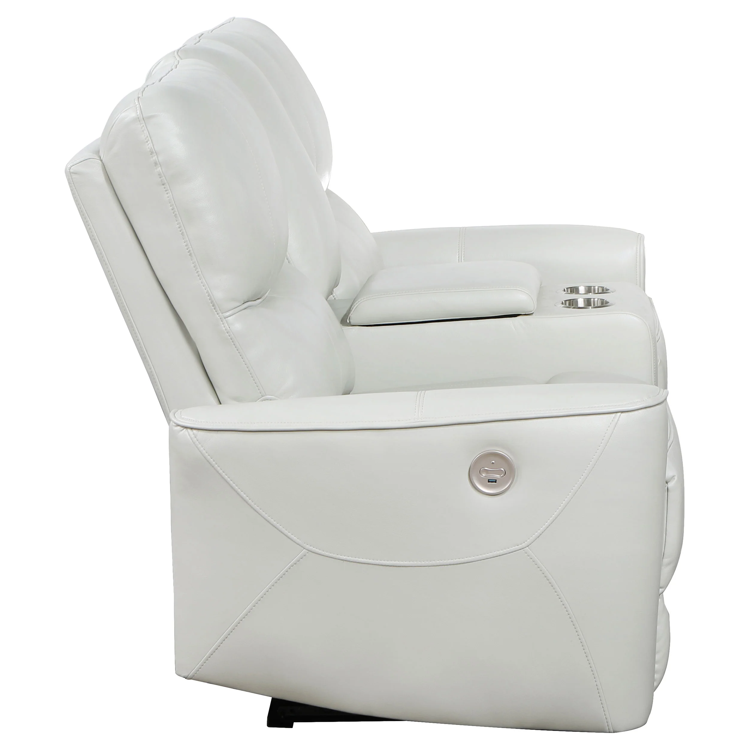 Greenfield Upholstered Power Reclining Loveseat Dove Grey - Image 6