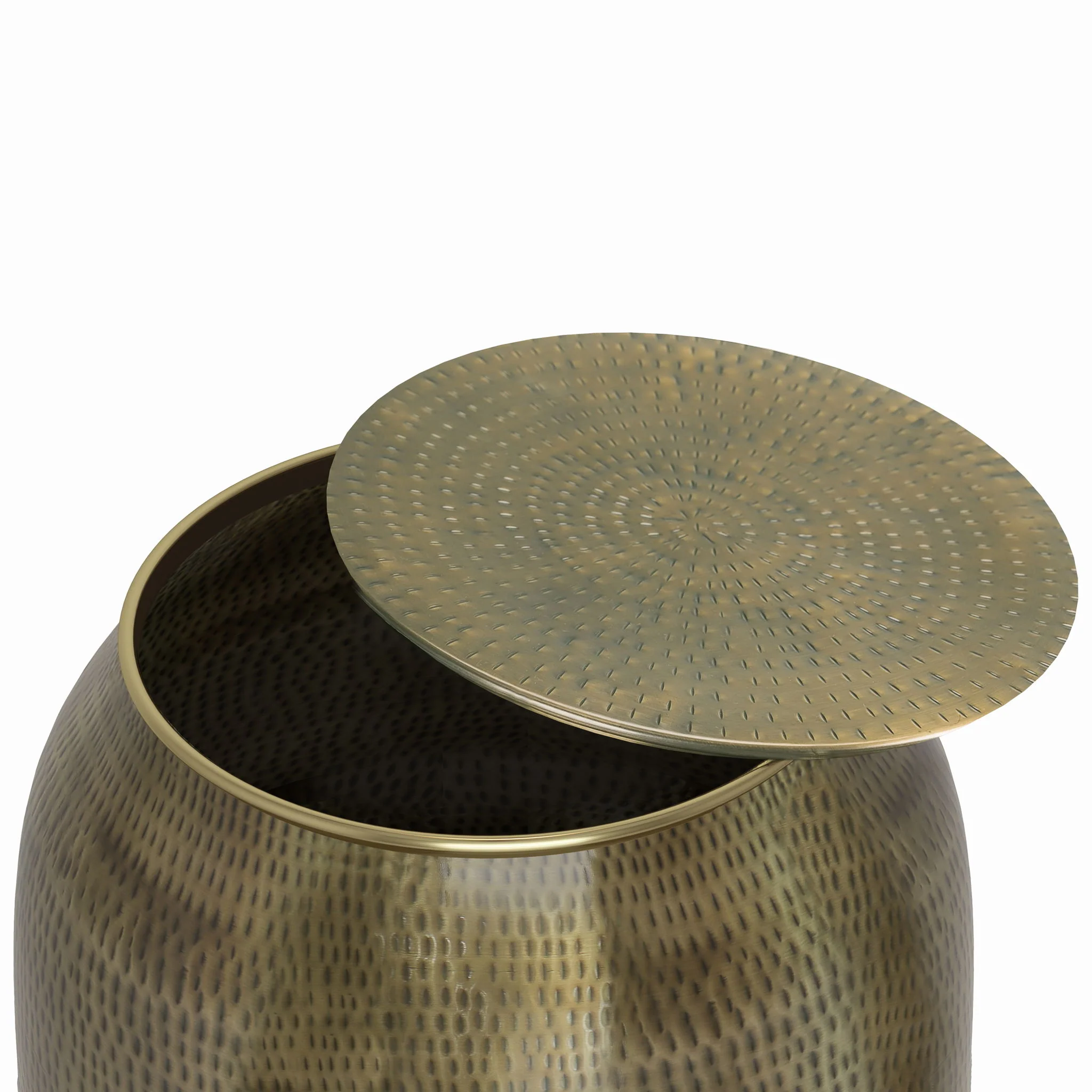 Griffen - Handcrafted Metal Storage Accent Table - Image 19