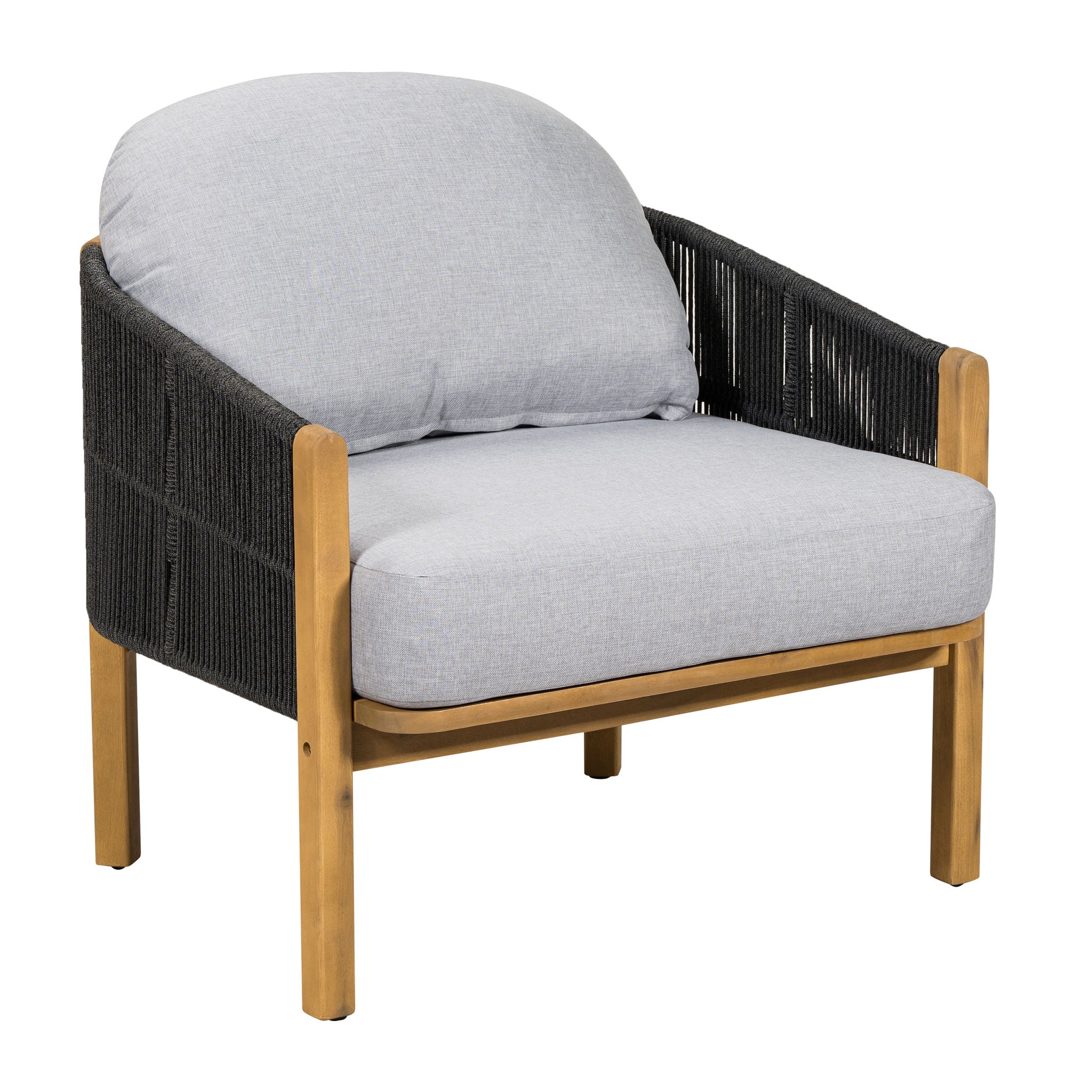 Grotta - Outdoor Wood Club Chair (Set of 2) - Image 11