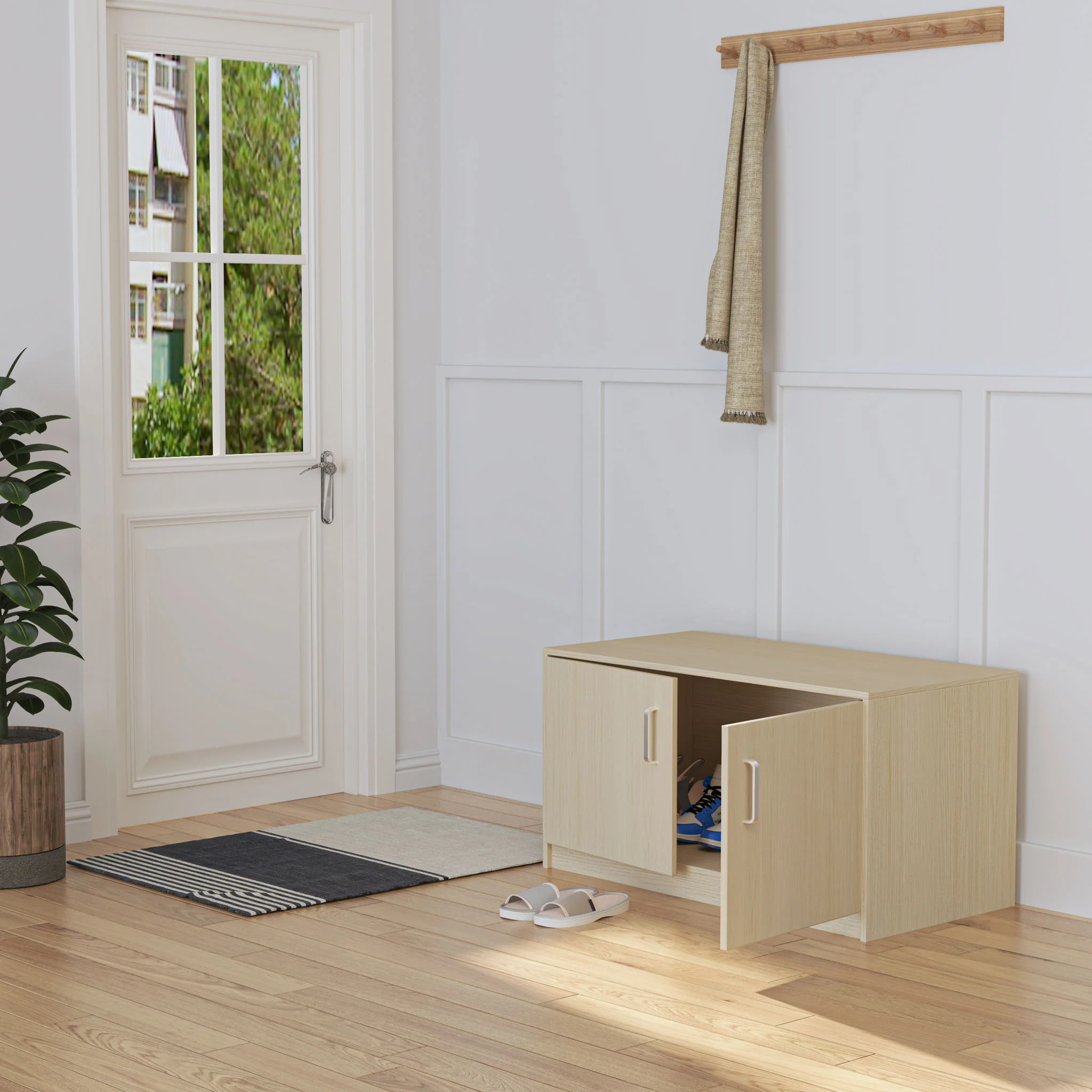 Guinea Pig Cages, Hamster Cage Wood With Independent Storage Cabinet, House For Rat Chinchilla With Guinea Pig Hutch And Bridge, Openable Top With Acrylic Sheets - Image 8