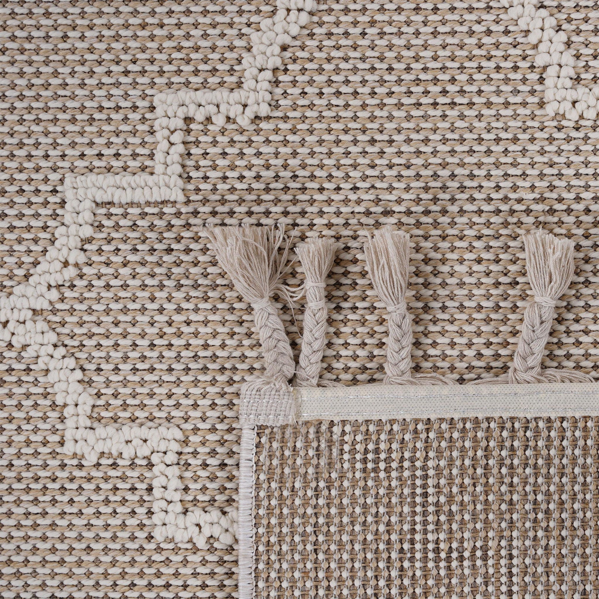 Guros - 6' X 9' Trellis Indoor / Outdoor Area Rug - Ivory - Image 2