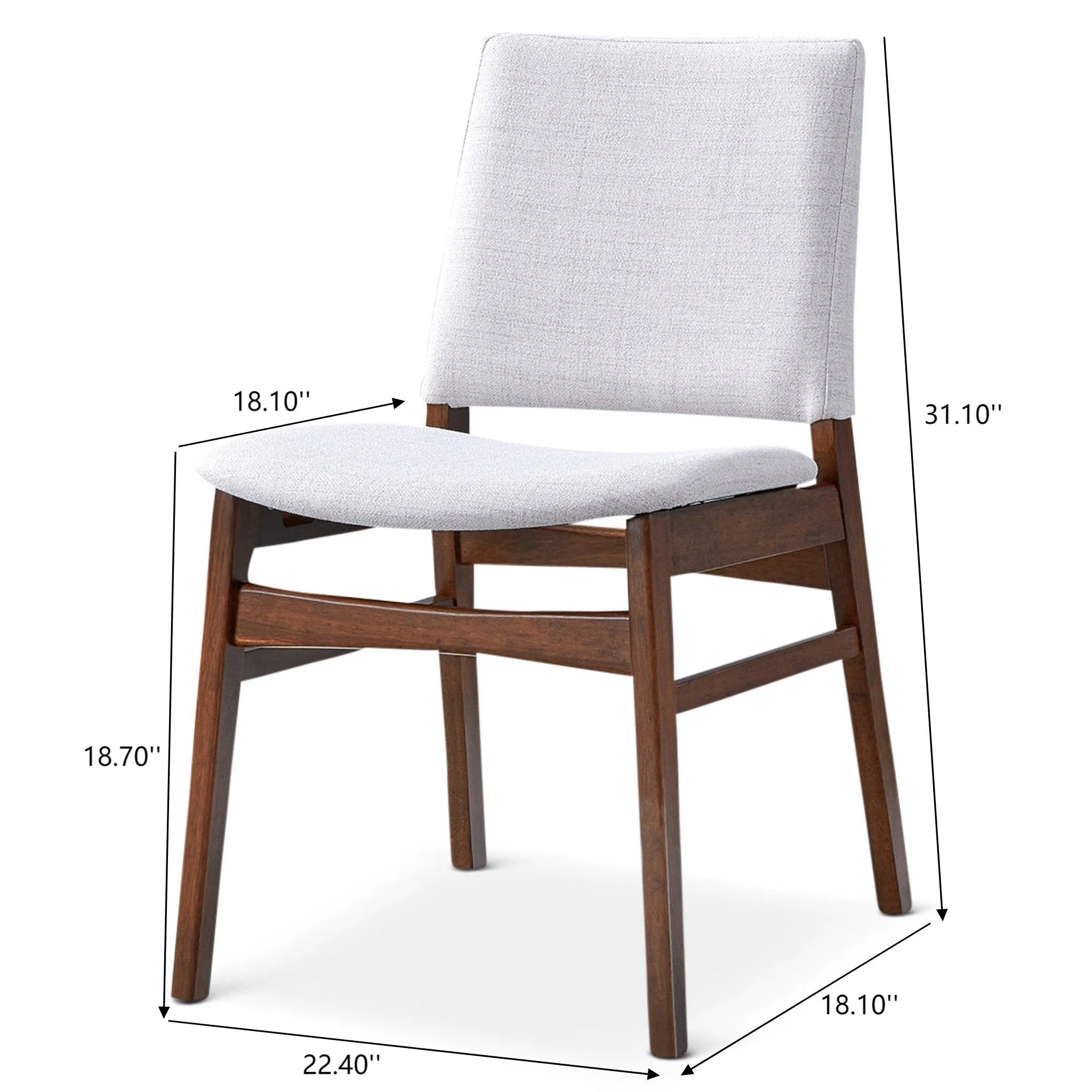 Gusto - Dining Chair (Set of 2) - Brown / Light Gray - Image 3