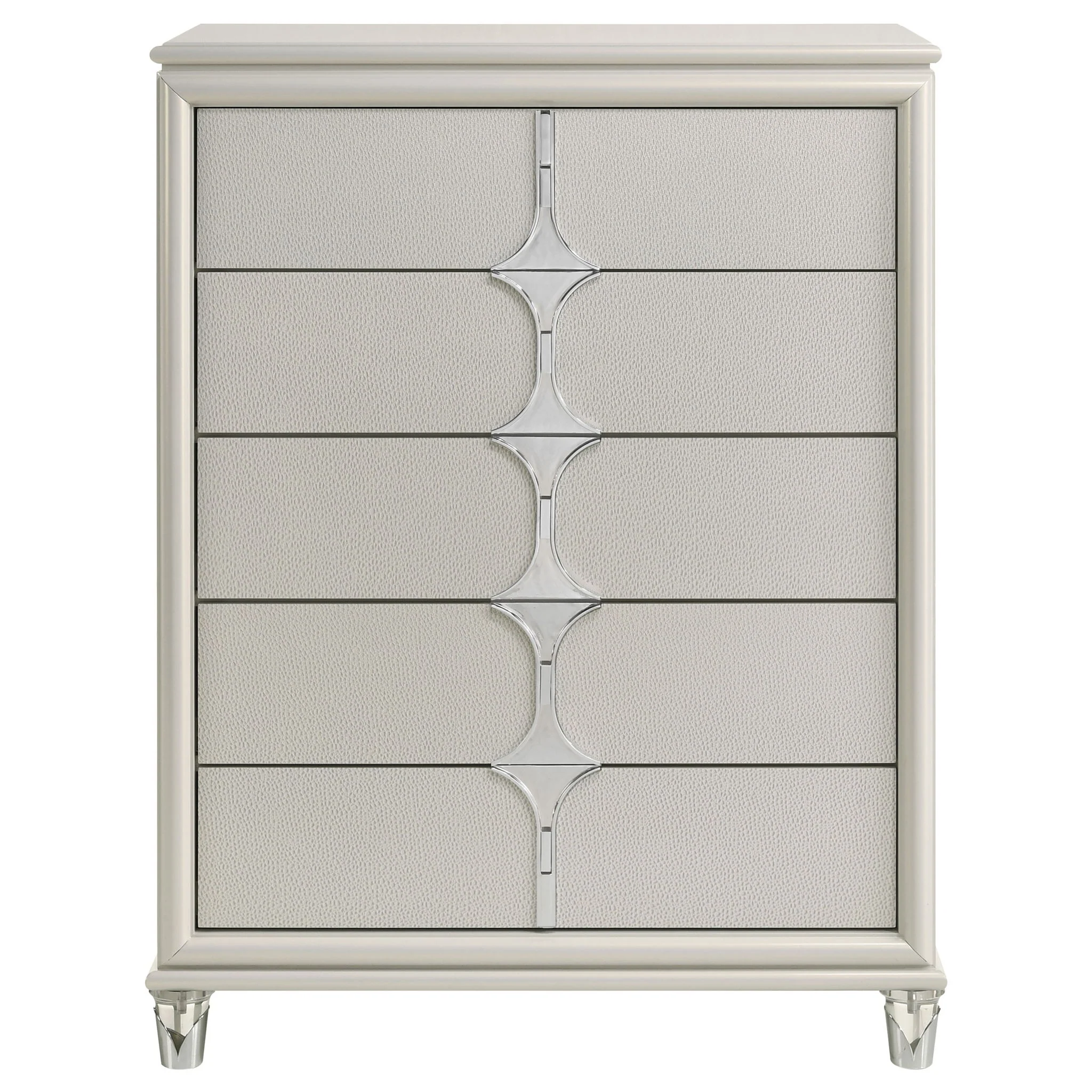 Gwendolyn - 5 Drawer Bedroom Chest Of Drawers - White - Image 9