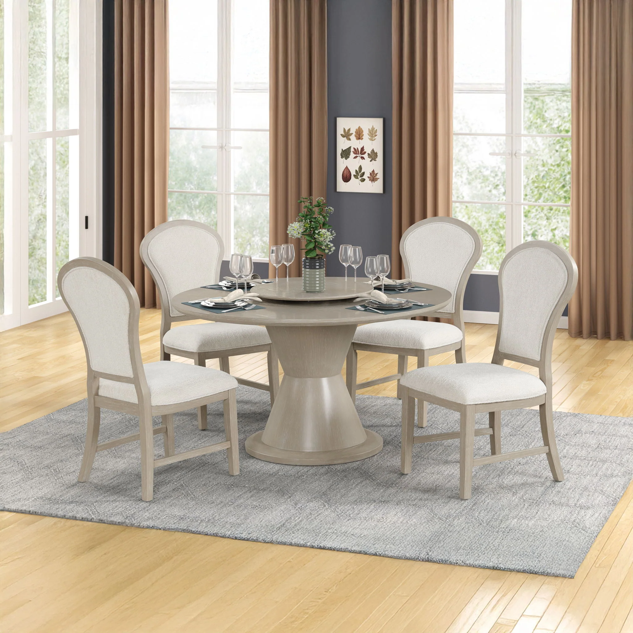 Gwendolyn - Round Dining Table Set - Image 5