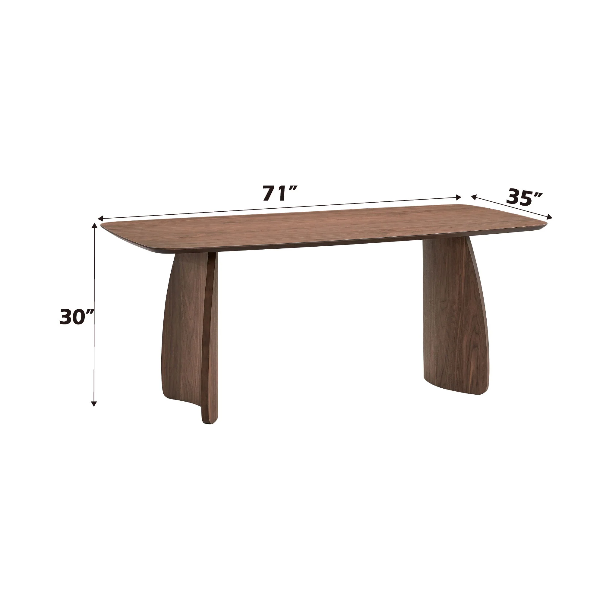 Hadasa - Dining Table - Walnut - Image 2