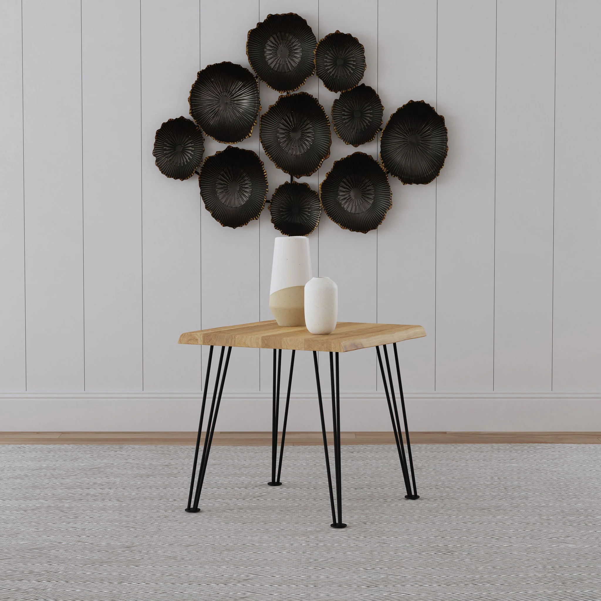 Hairpin - Leg End Table - Brown - Image 9