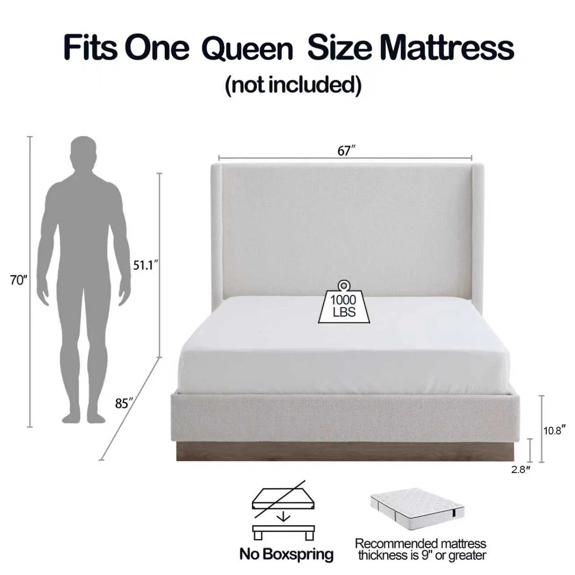 Hale - Upholstered Wingback Bed - Image 8