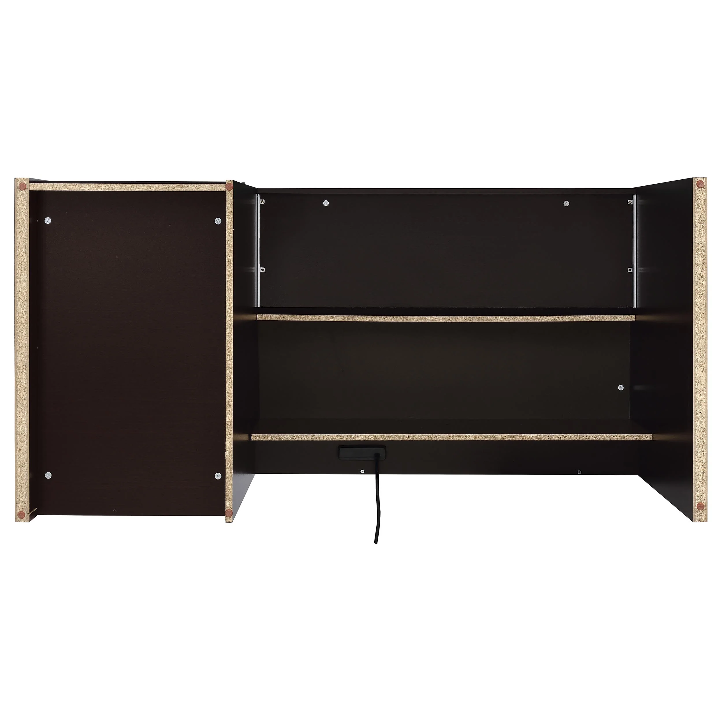 Halston 60-Inch 3-Drawer Office Computer Desk Cappuccino - Image 9