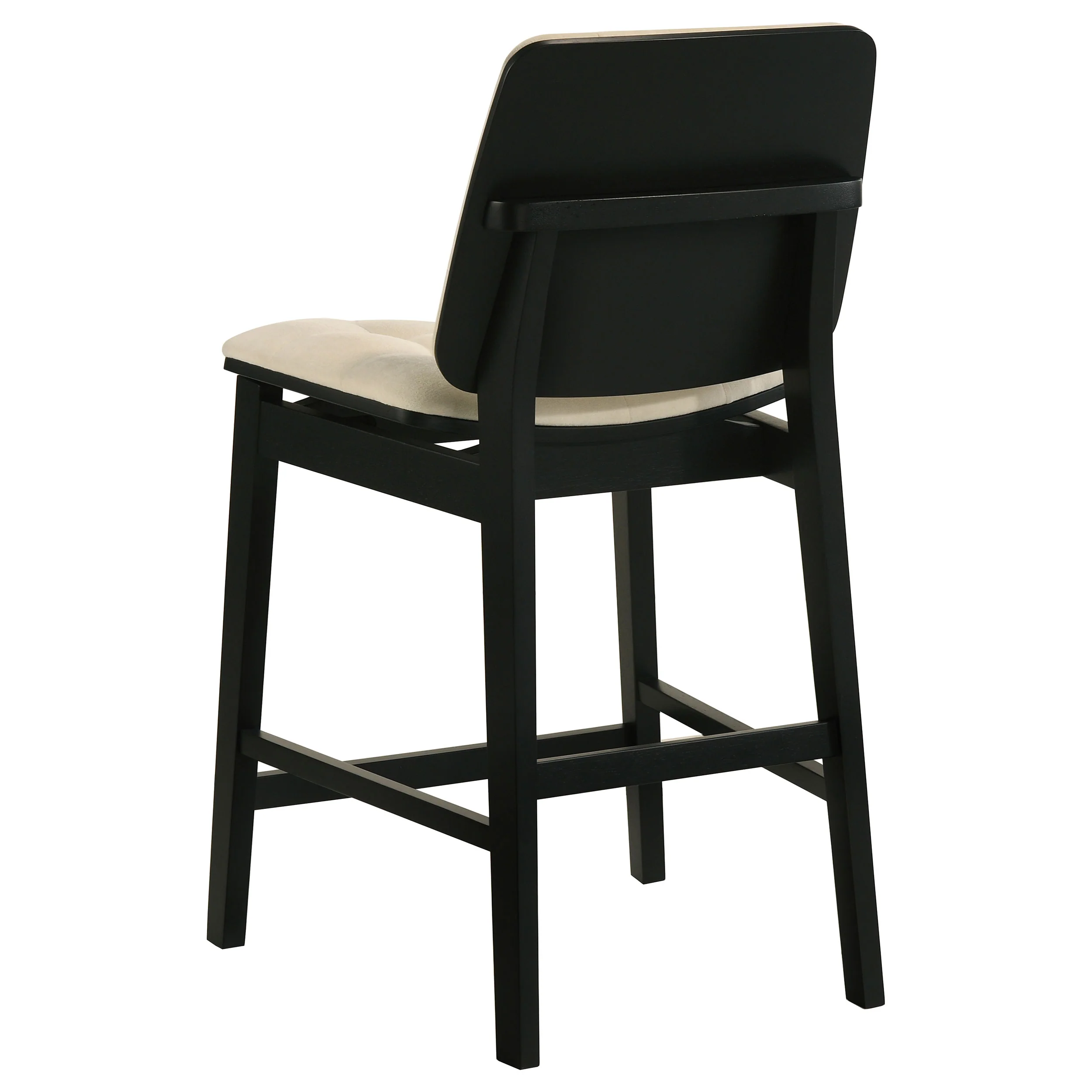 Hamlyn 5-Piece Round Counter Height Dining Set, Black and Cream - Image 6