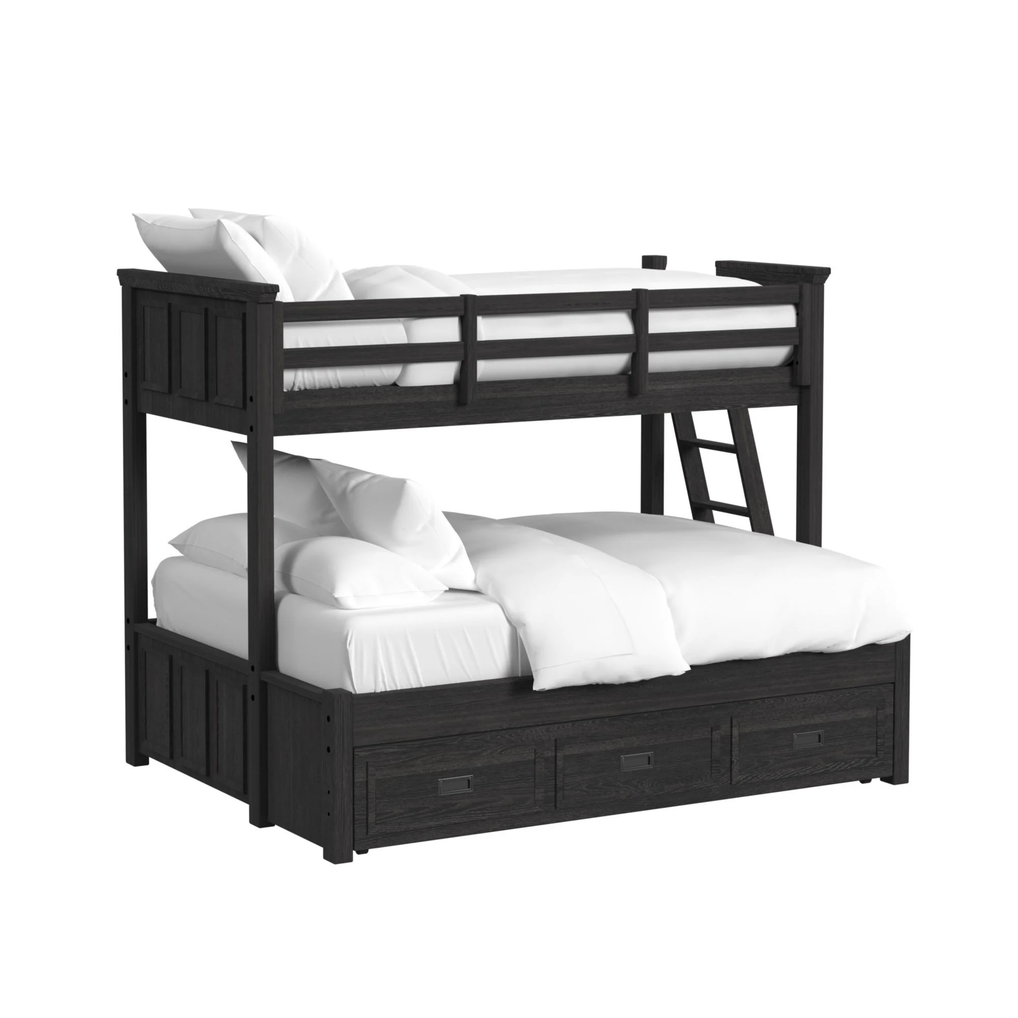 Hampton Kids - Bunk With Ladder And Trundle Bedroom Set - Image 17